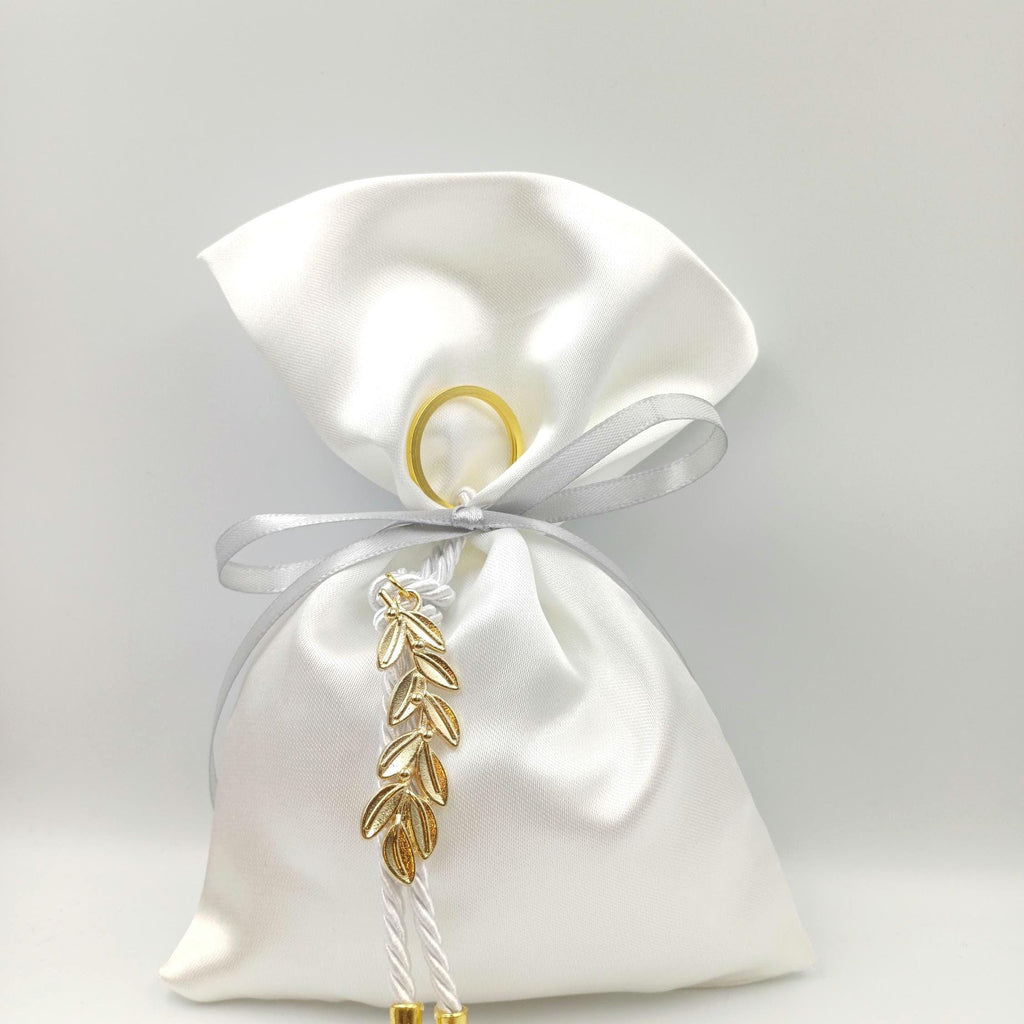 10 pcs,Luxury Wedding favors olive branch keychain gifts,Greek bombonieres, Orthodox favors,bridal shower, Almond candy bags gifts,koufeta