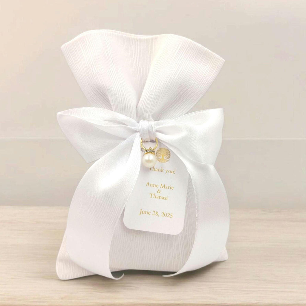 Luxury White Pearl Wedding Favor, White pearl favors, Greek wedding, Orthodox wedding, Koufeta bag,,bridal shower Bomboniere, Koufeta,10pcs