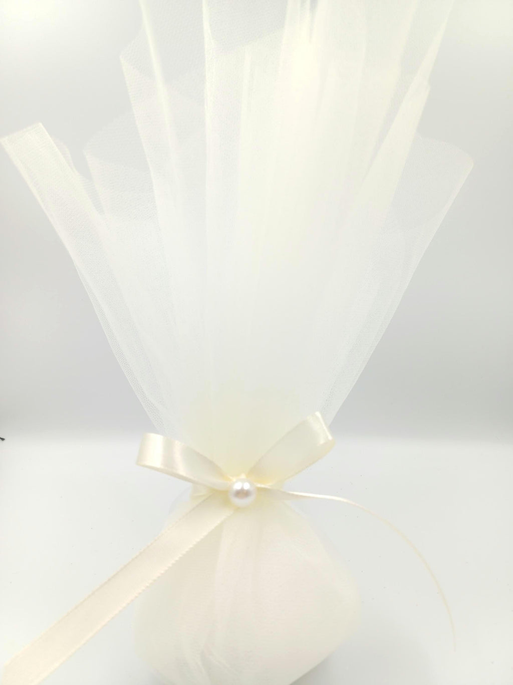 10 pcs, Greek Bombonieres, Orthodox wedding, Greek traditional tulle favor, Christening wedding favors with pearl, koufeta jordan almond.