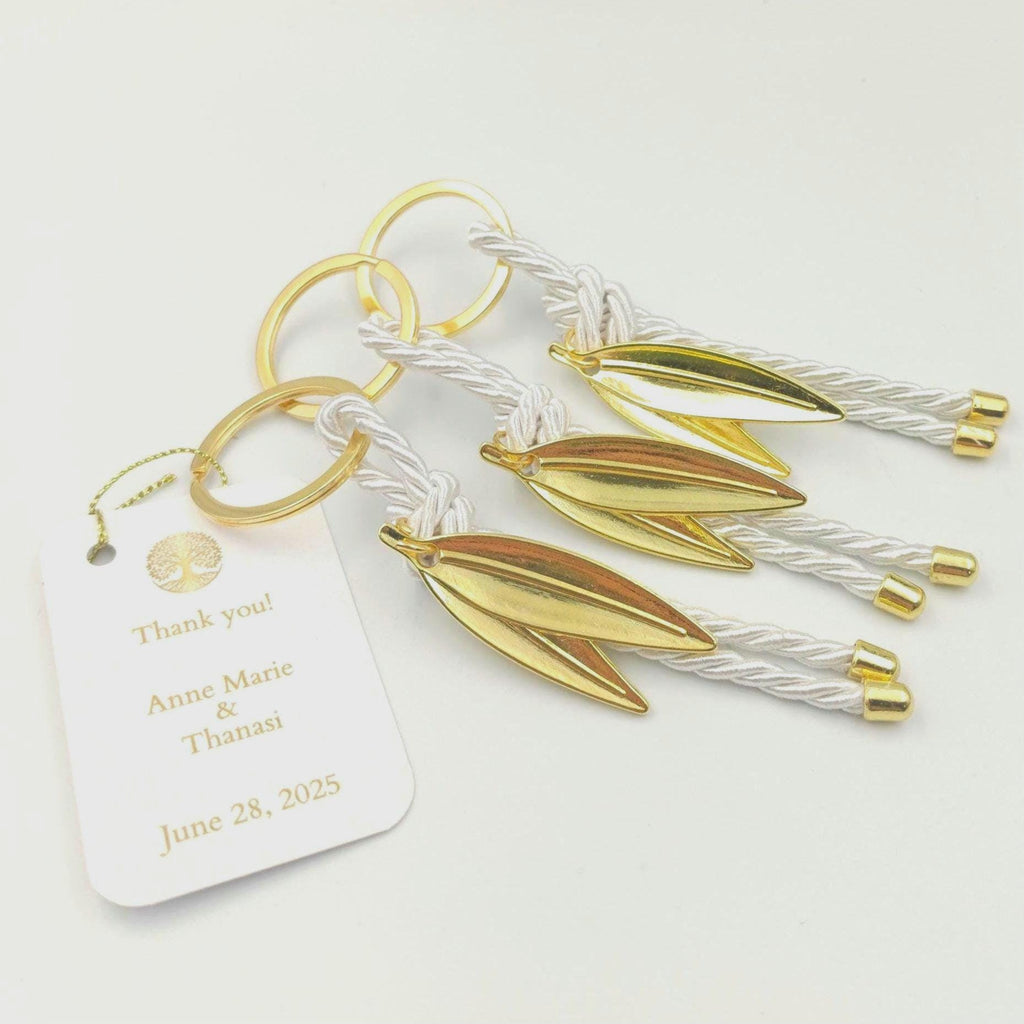 10 pcs, Personalized Baptism favors Martirika Keychain favors with olive branch , Greek Wedding Favors, gift for guests, Communion favors.