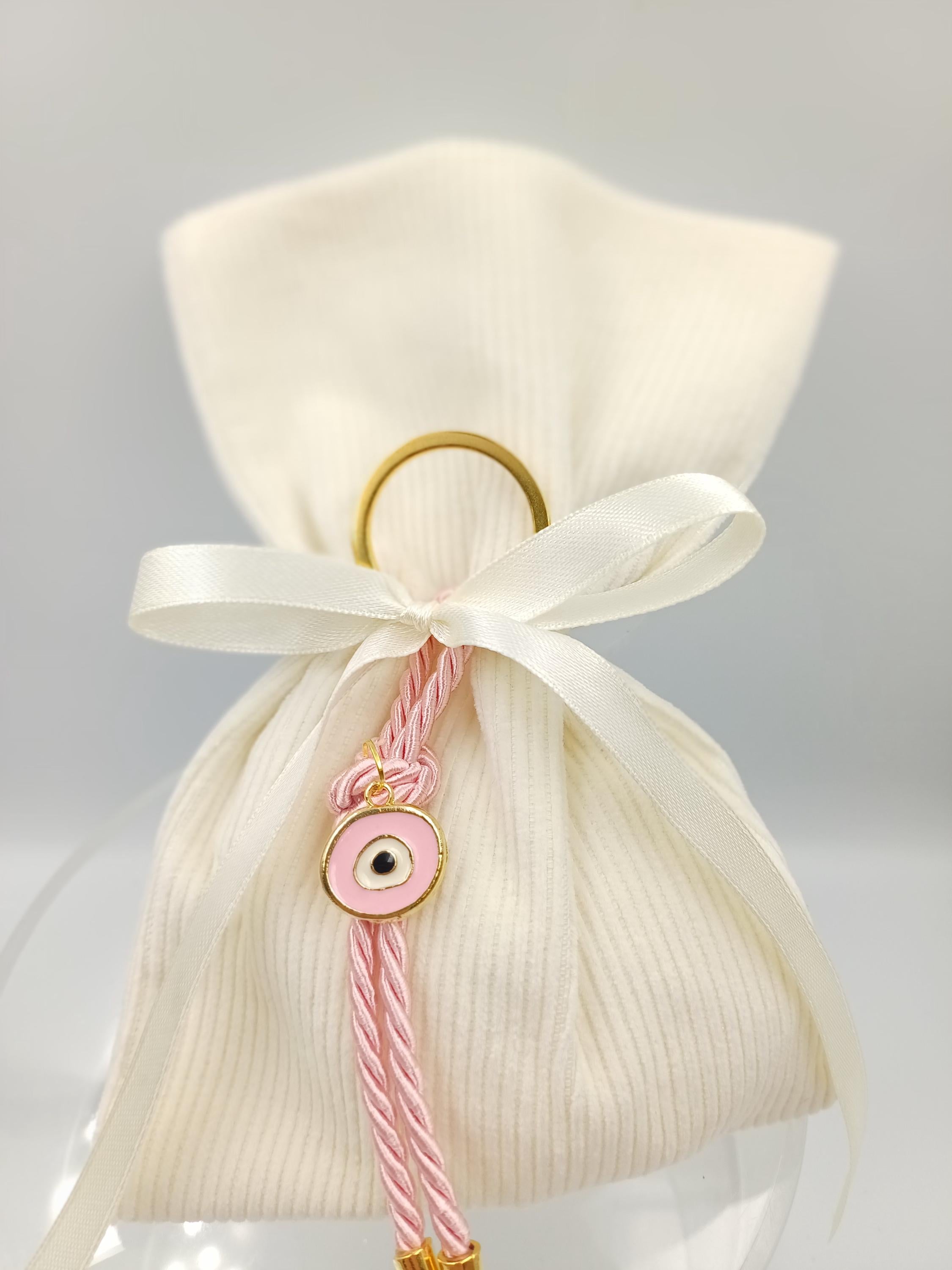 10 pcs, Greek baptism bomboniera-Evil eye  Keychain-Baptism Favors - Jordan Almonds - Greek Traditions - Baby Shower Gifts-Unique Favor Bags