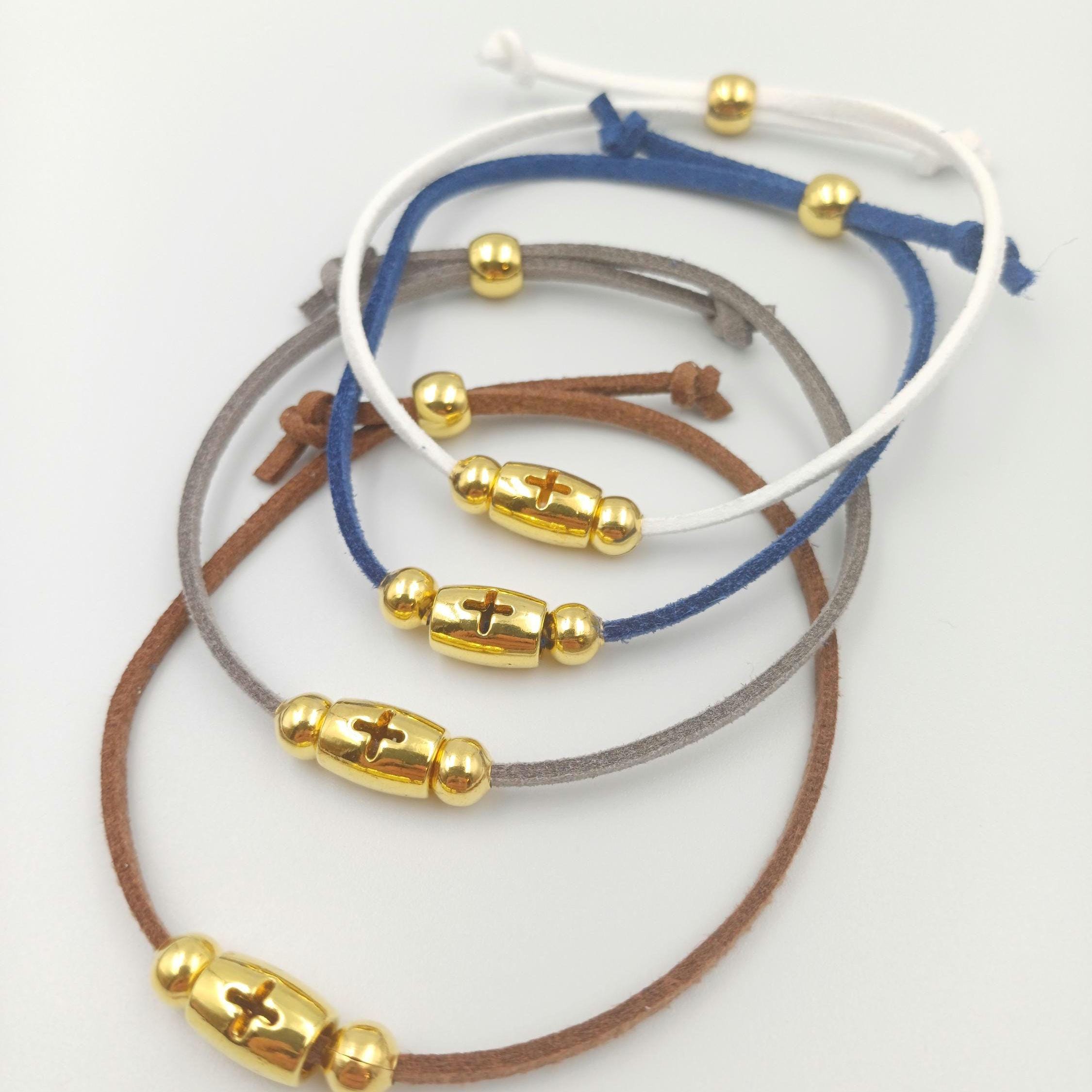 10 pcs, Cross Martyrika Bracelets, Greek Baptism  Martirika witness pin, cross bracelets, Christening gifts,mi bautizo, godmother gifts