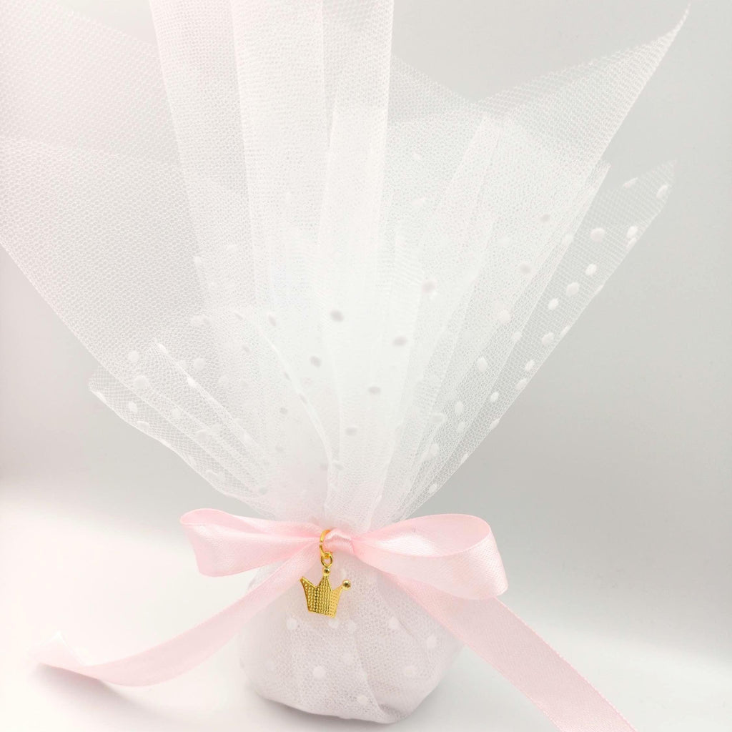 Greek Baptism favors,princess themed traditional tulle bombonieres koufeta ,mi bautizo ,first communion, Italian Bomboniere ,10 pcs.