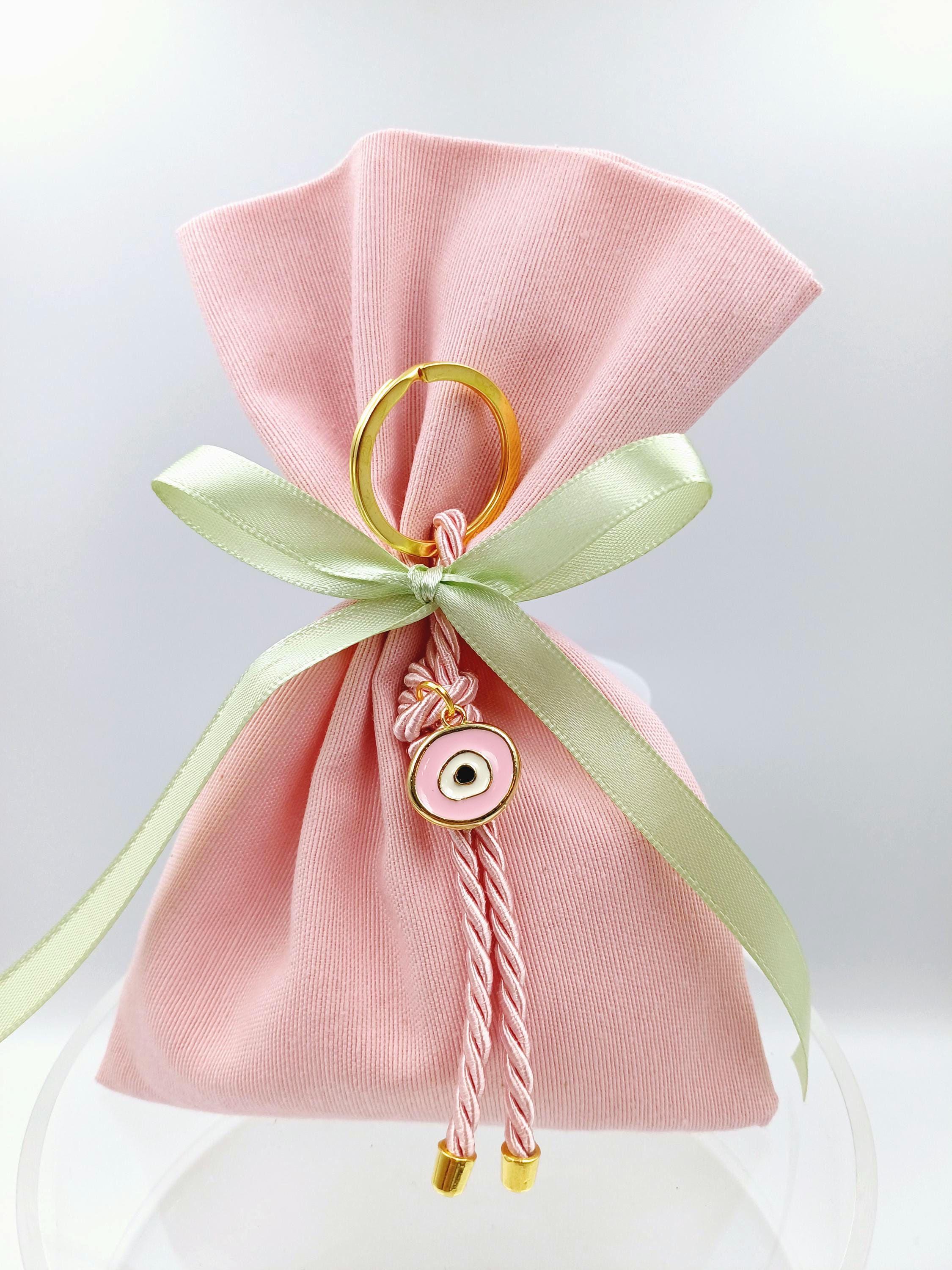 10 pcs, Greek baptism bomboniera ,Evil eye  Keychain,jordan almond candy, Girl baptism, Orthodox baptism Mpomponiera, Bomboniere, Koufeta