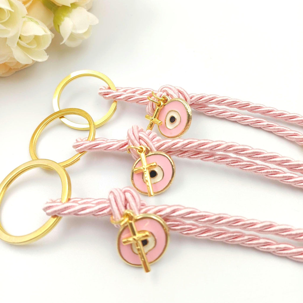 Greek Baptism favors, Key chain Martyrika evil eye, cross favors, Orthodox favor, first communion ,mi bautizo recuerdos,Witness gift, 10 pcs