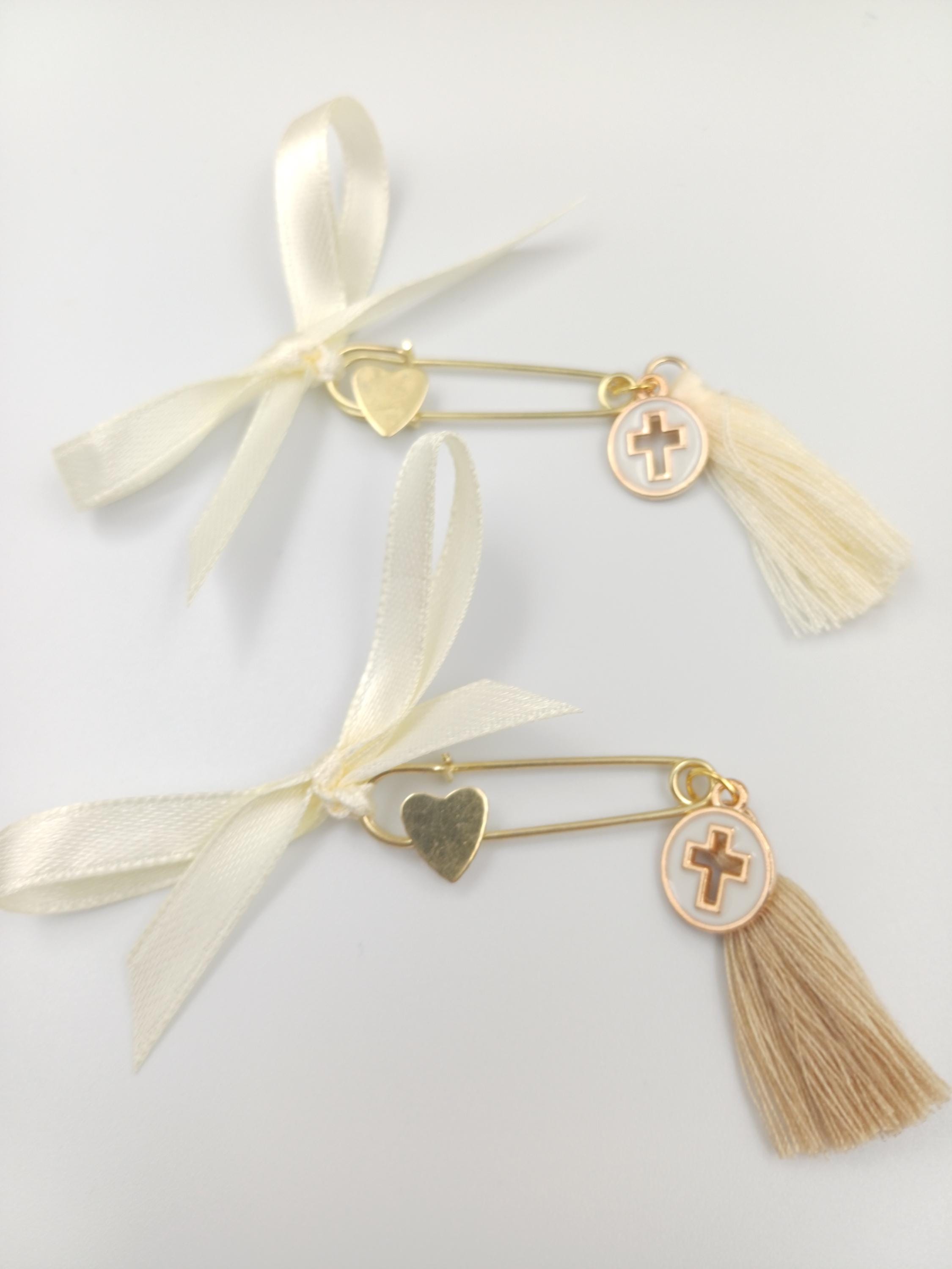 10 pcs, Martyrika safety pin,Baptism religious favors, Witness pins,Greek Orthodox baptism pins,Martirika,Boy or girl christening guest gift