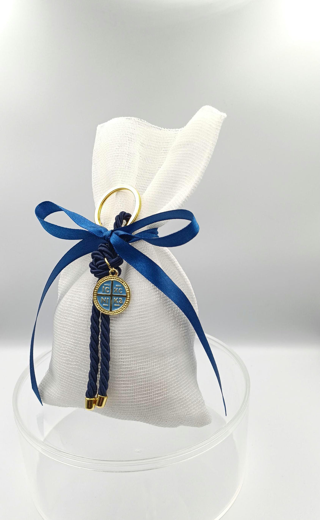 10 pcs, Greek baptism bombonieres, Keychain favors, Boy baptism favors, Koufeta almond candy, Bombonieres, martyrika, christening favors