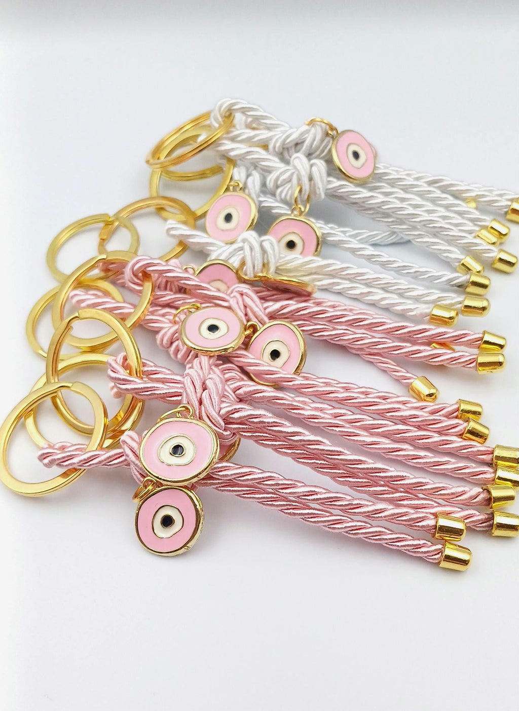 10 pcs, Martyrika, Martirika, Greek Orthodox Baptism, Keychain with evil eye, Christening favor, Witness favor, first communion.