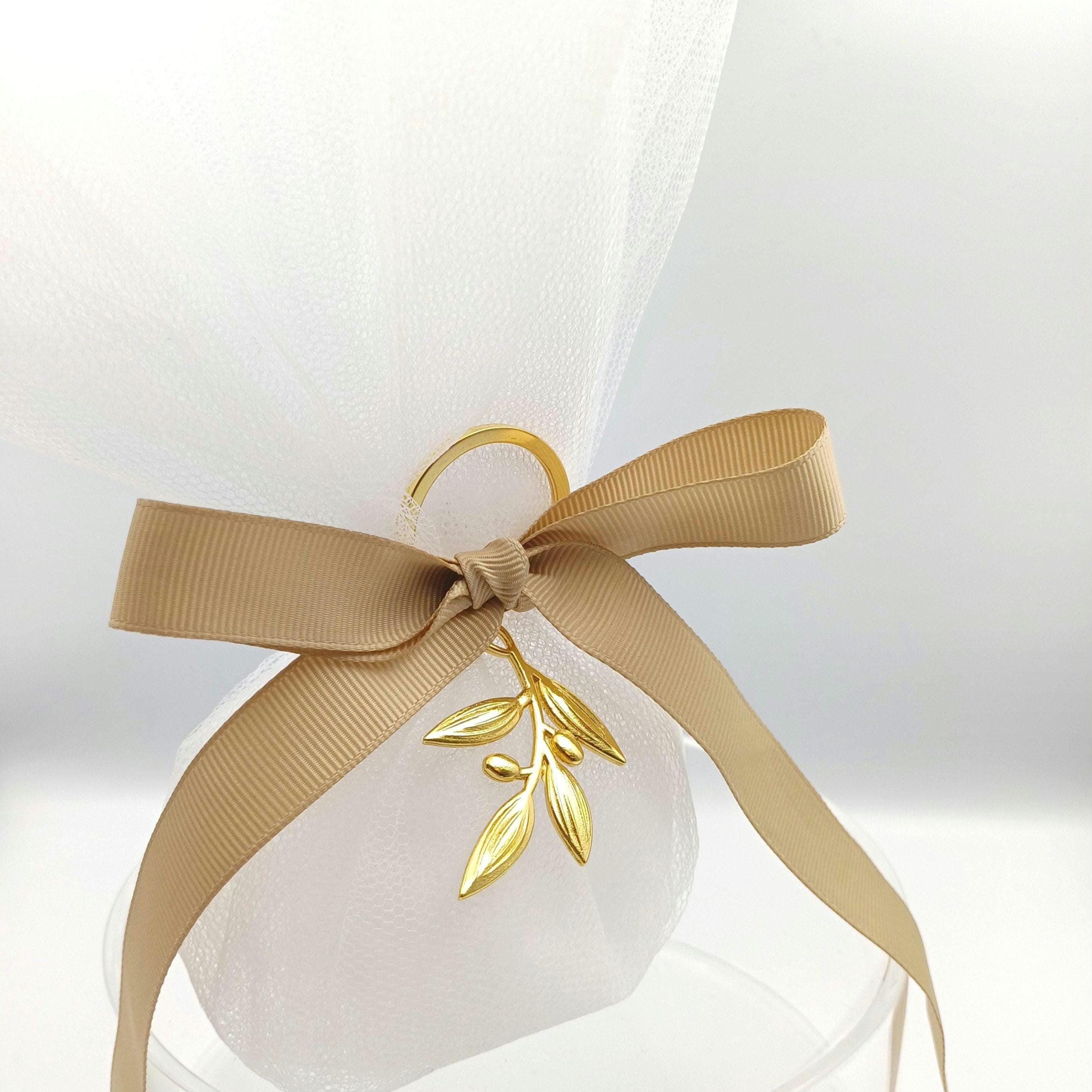 10 pcs, Wedding Almond Candy Favors For Guests, Engagement Favors, Wedding Candy,Olive branch favor, Unique Wedding Favors,Greek bombonieres
