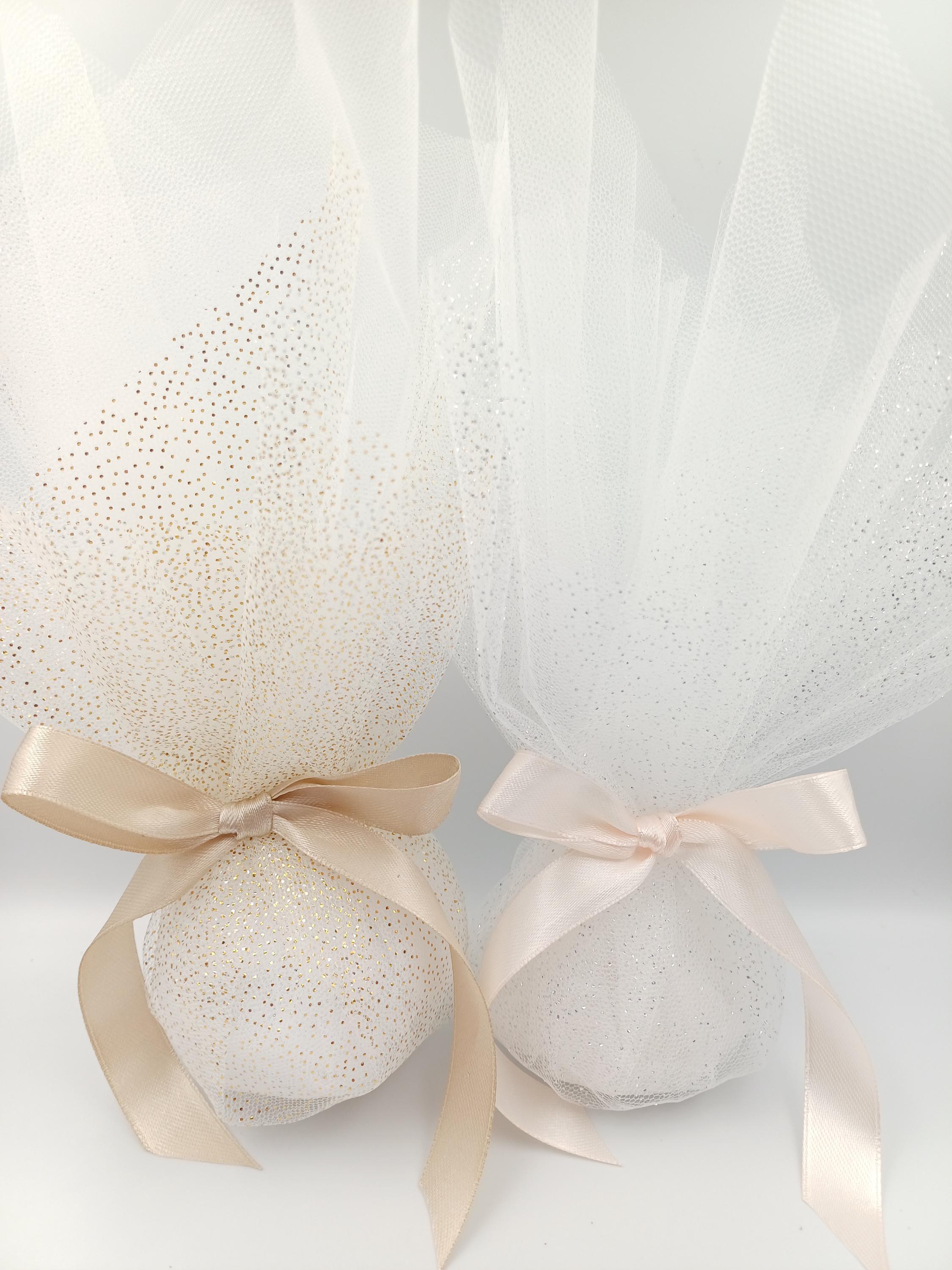 25 pcs, Greek Bomboniera,  ,Wedding Favor, Gift for guests Mpomponiera, Bomboniere, Koufeta, Koyfeta,Orthodox wedding Sparkle luxury favor.