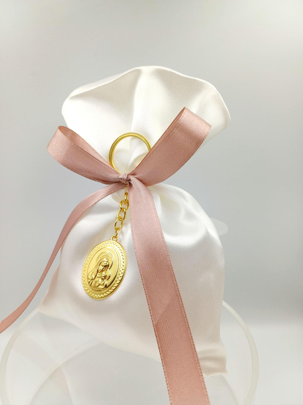 10 pcs, Greek baptism  Panagia icon, bombonieres, Christening favor Orthodox Keychain favors, Girl baptism favors Almond candy koufeta.