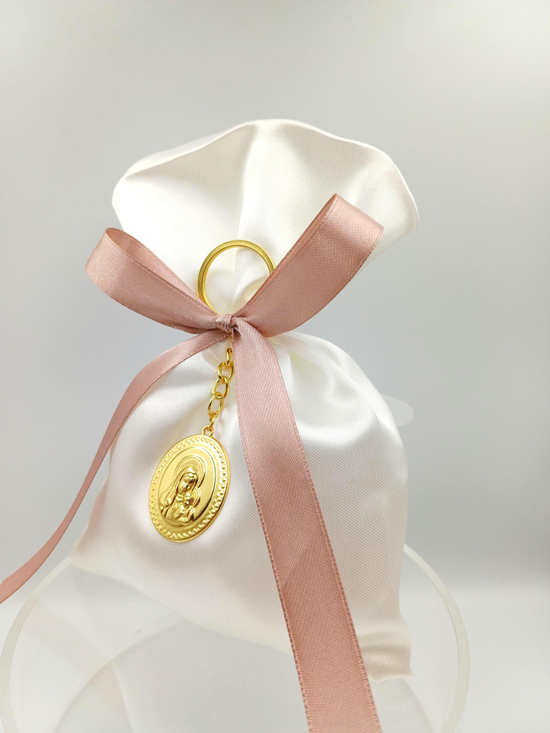 10 pcs, Greek baptism  Panagia icon, bombonieres, Christening favor Orthodox Keychain favors, Girl baptism favors Almond candy koufeta.
