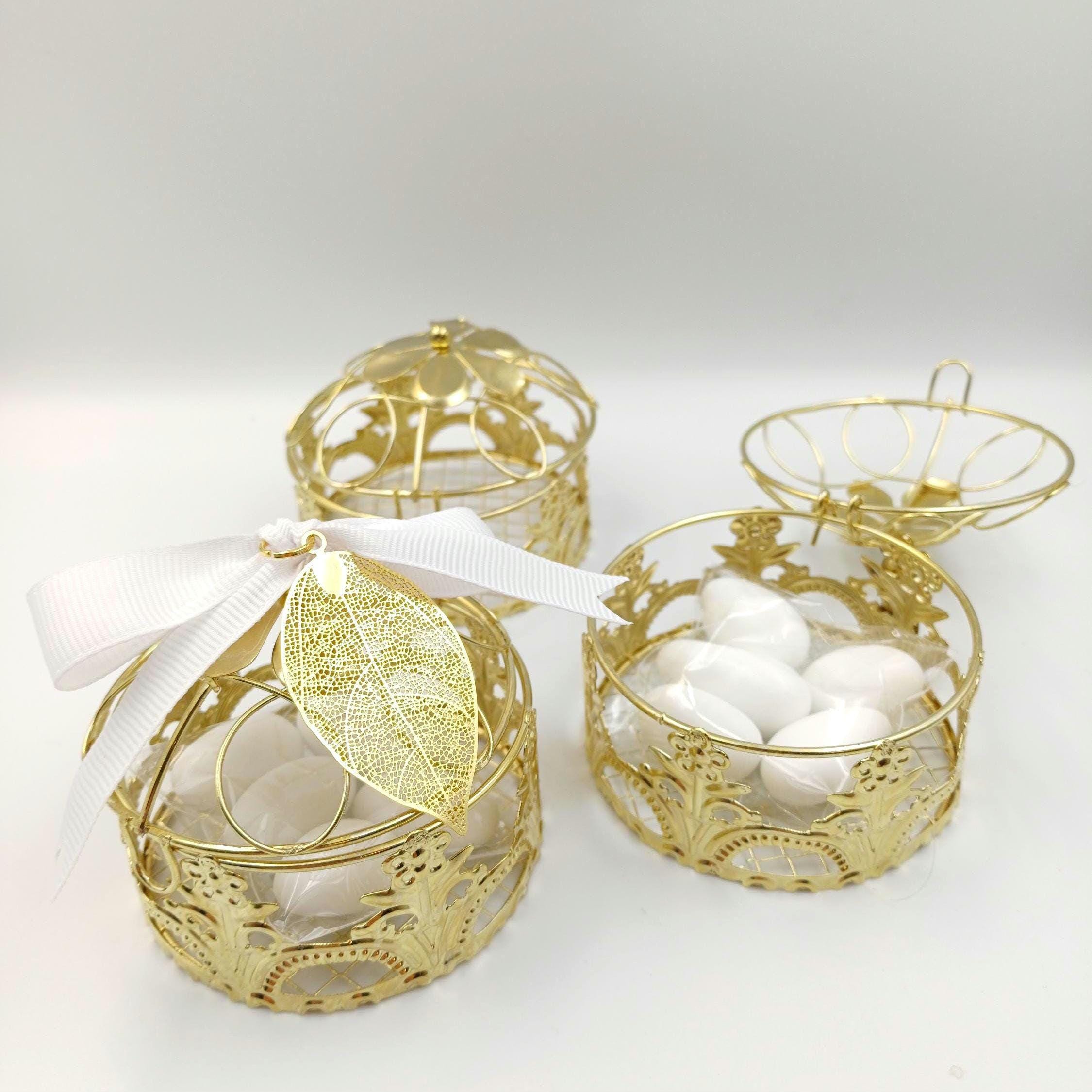10 pcs, Quinceañera Sweet 16 favors, wedding favors jewerly Candy Box,  italian bomboniera jordan almond metal box ,bridal shower party.