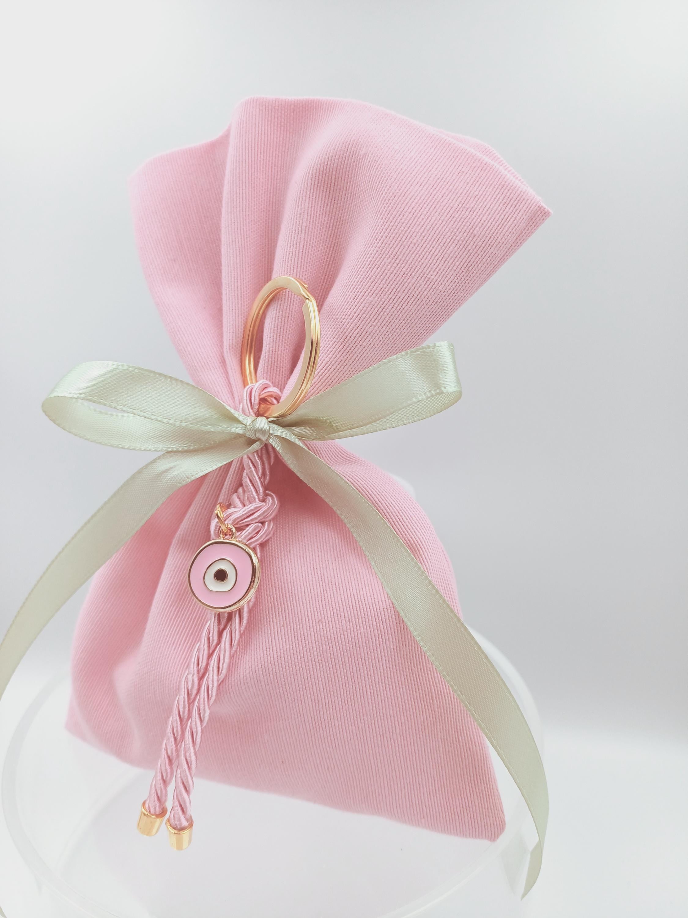 10 pcs, Greek baptism bomboniera ,Evil eye  Keychain,jordan almond candy, Girl baptism, Orthodox baptism Mpomponiera, Bomboniere, Koufeta