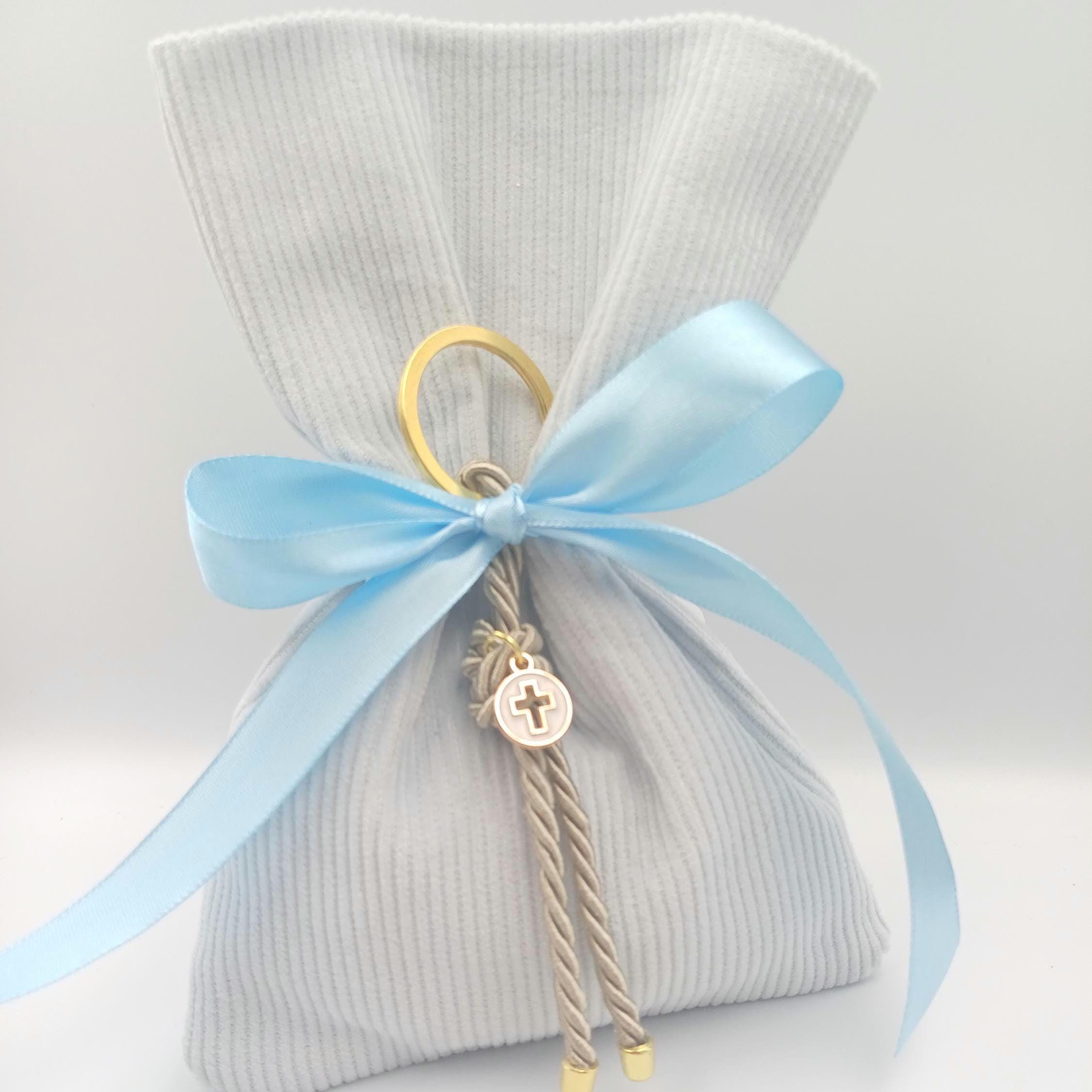 10 pcs, Greek baptism boubounieres, Christening Baptism Favors -Cross Martyrika Keychain Gifts for guests  -Baptism Favors bags-koufeta