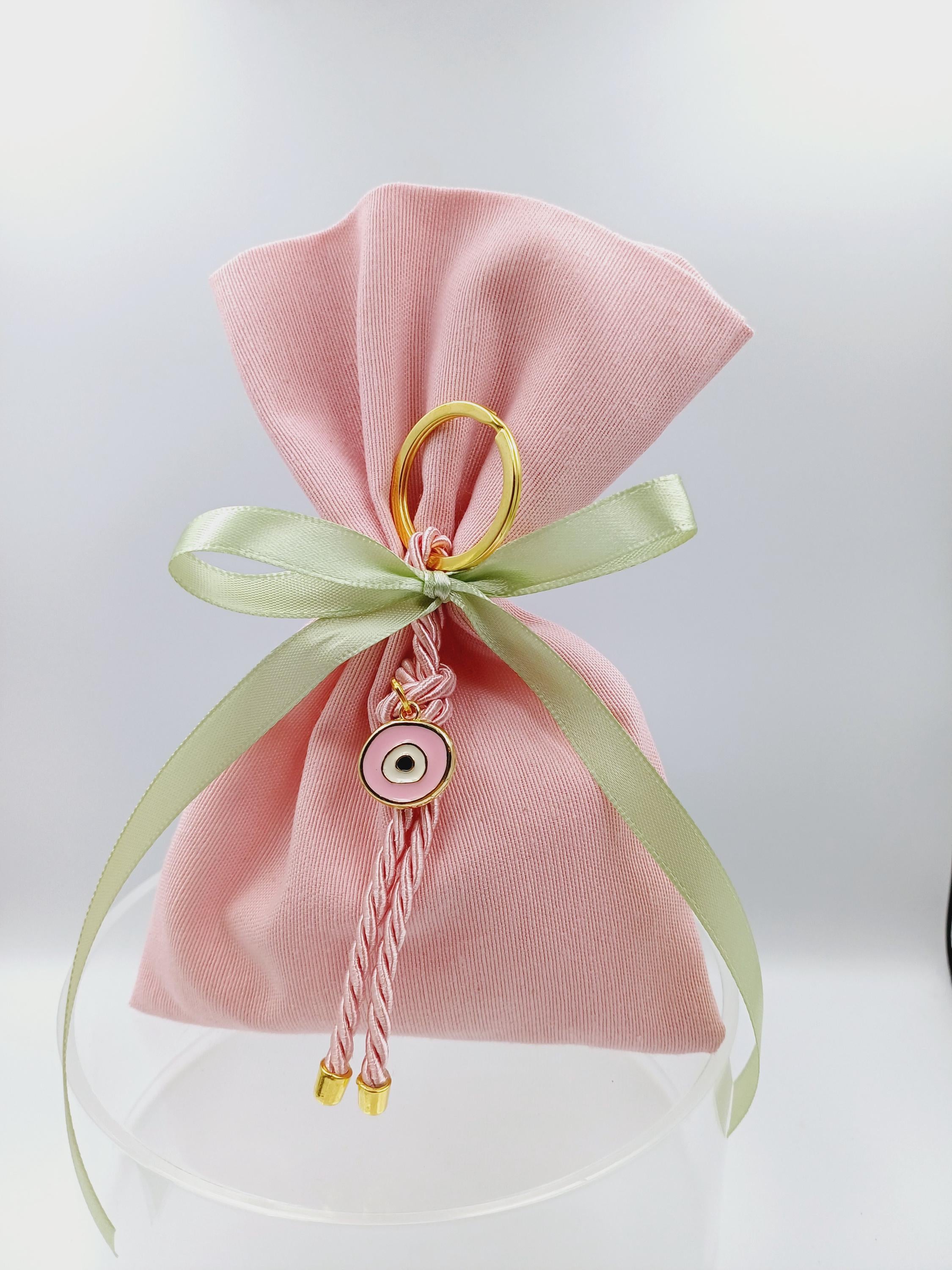 10 pcs, Greek baptism bomboniera ,Evil eye  Keychain,jordan almond candy, Girl baptism, Orthodox baptism Mpomponiera, Bomboniere, Koufeta