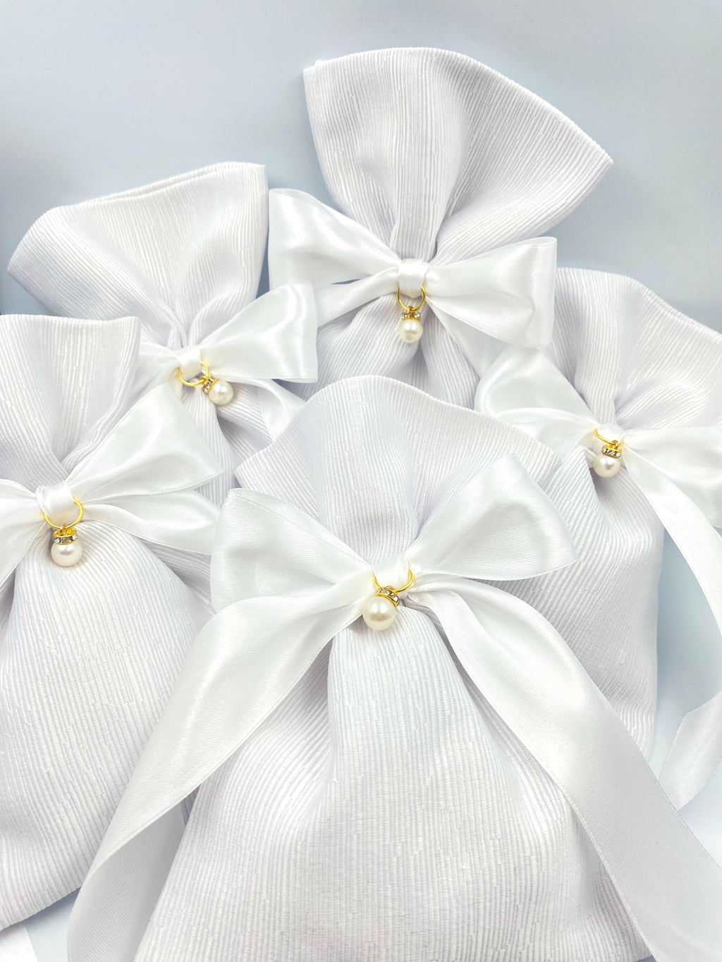 Luxury White Pearl Wedding Favor, White pearl favors, Greek wedding, Orthodox wedding, Koufeta bag,,bridal shower Bomboniere, Koufeta,10pcs
