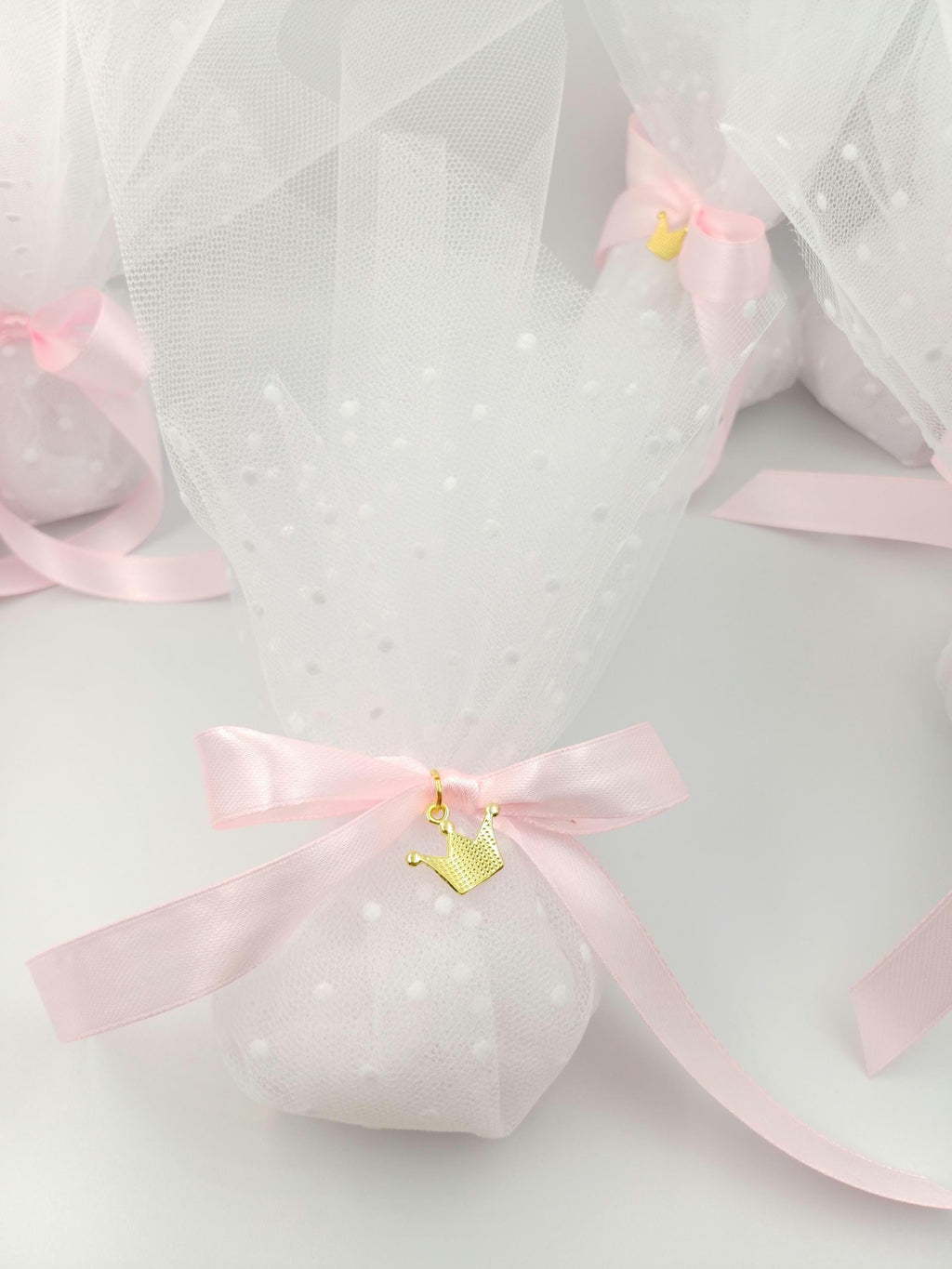 Greek Baptism favors,princess themed traditional tulle bombonieres koufeta ,mi bautizo ,first communion, Italian Bomboniere ,10 pcs.