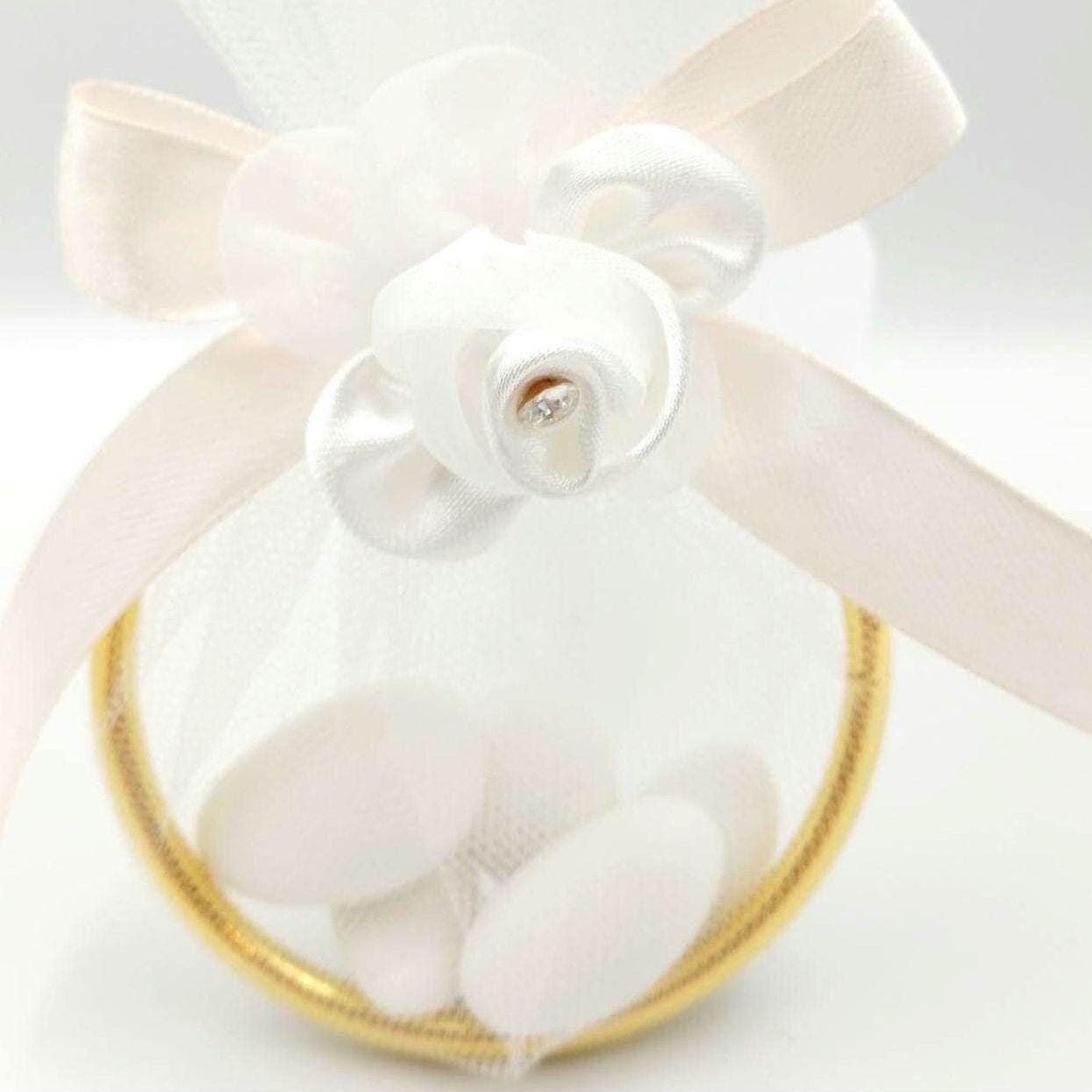 10 pcs, Wedding Favors Almond Candy - Engagement Favors -Greek bombonieres -Almond Treats- Christening gifts Koufeta - Baptism bombonieres