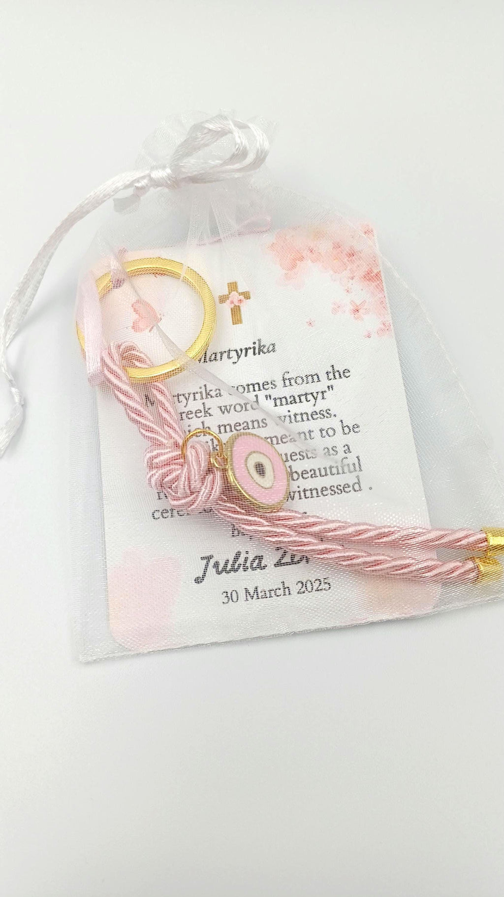 10 pcs, Martyrika, Martirika, Greek Orthodox Baptism, Keychain with evil eye, Christening favor, Witness favor, first communion.