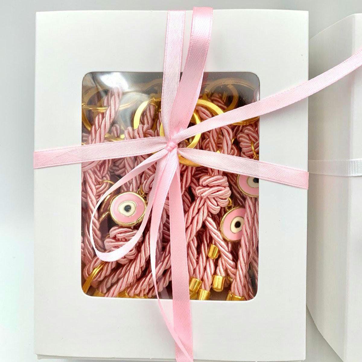 10 pcs, Martyrika, Martirika, Greek Orthodox Baptism, Keychain with evil eye, Christening favor, Witness favor, first communion.