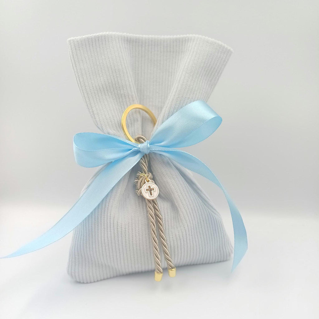 10 pcs, Greek baptism boubounieres, Christening Baptism Favors -Cross Martyrika Keychain Gifts for guests  -Baptism Favors bags-koufeta