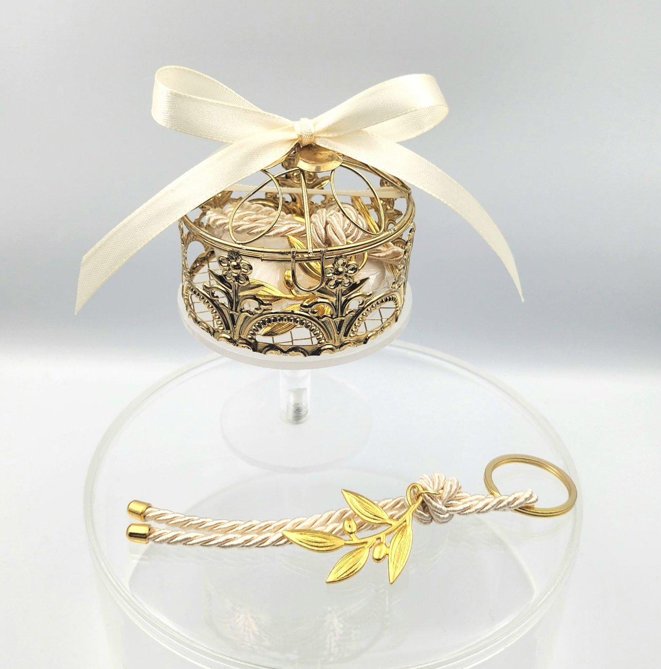 10 pcs Wedding Favors for Guests, Metallic Gold Jewerly Favor Box, Baby Shower Favor, Bridal Shower Favor,Greek bobonieres.