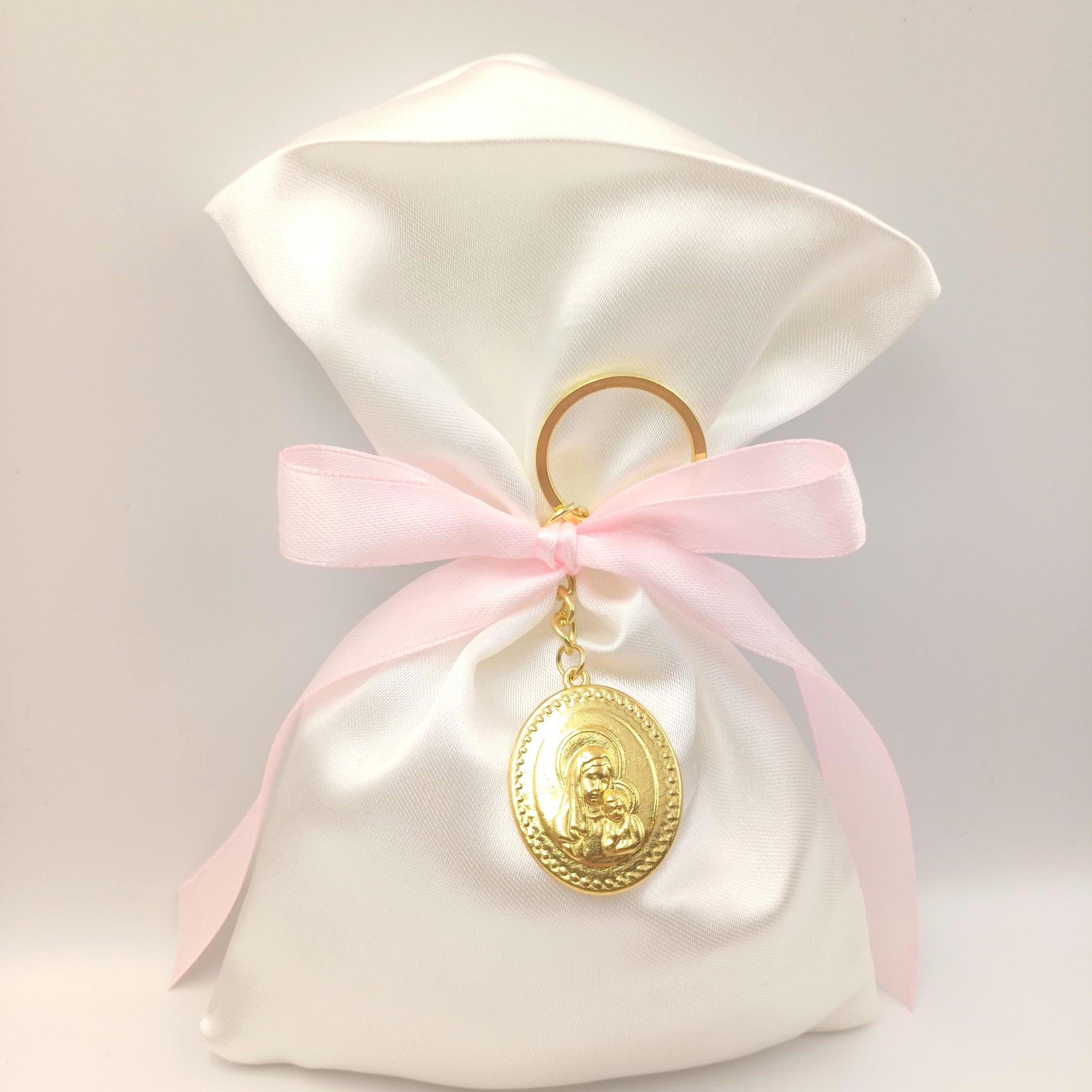 10 pcs, Greek baptism  Panagia icon, bombonieres, Christening favor Orthodox Keychain favors, Girl baptism favors Almond candy koufeta.
