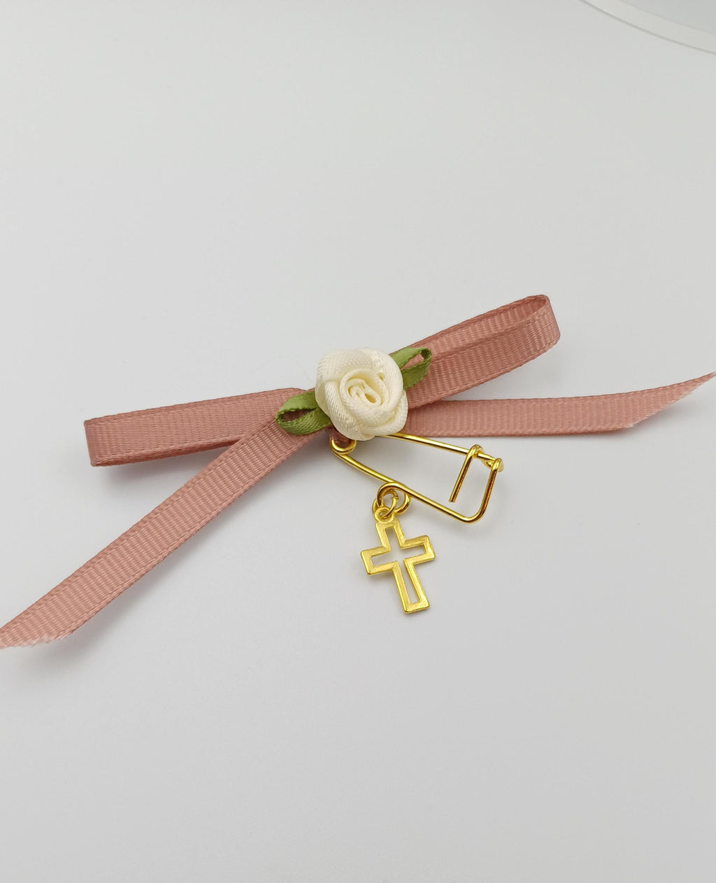 10 pcs, Martyrika safe pins, Girl baptism, Witness favors pins, Greek Orthodox baptism , Cross pin favors, Martirika, First communion  pin.