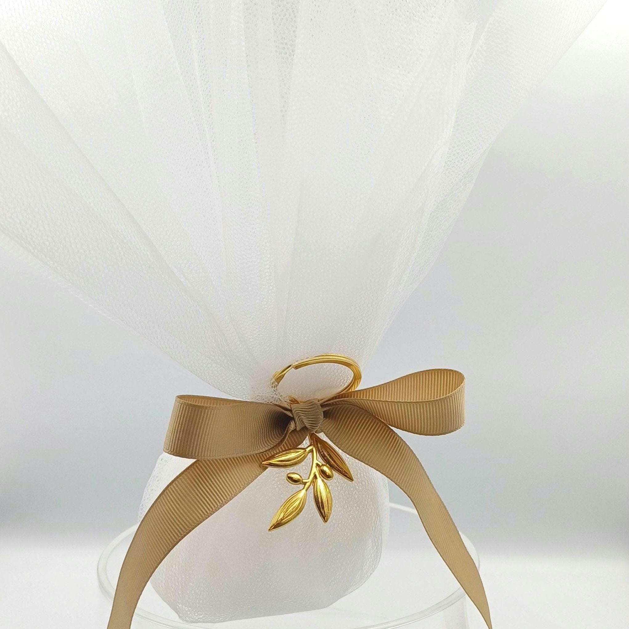 10 pcs, Wedding Almond Candy Favors For Guests, Engagement Favors, Wedding Candy,Olive branch favor, Unique Wedding Favors,Greek bombonieres