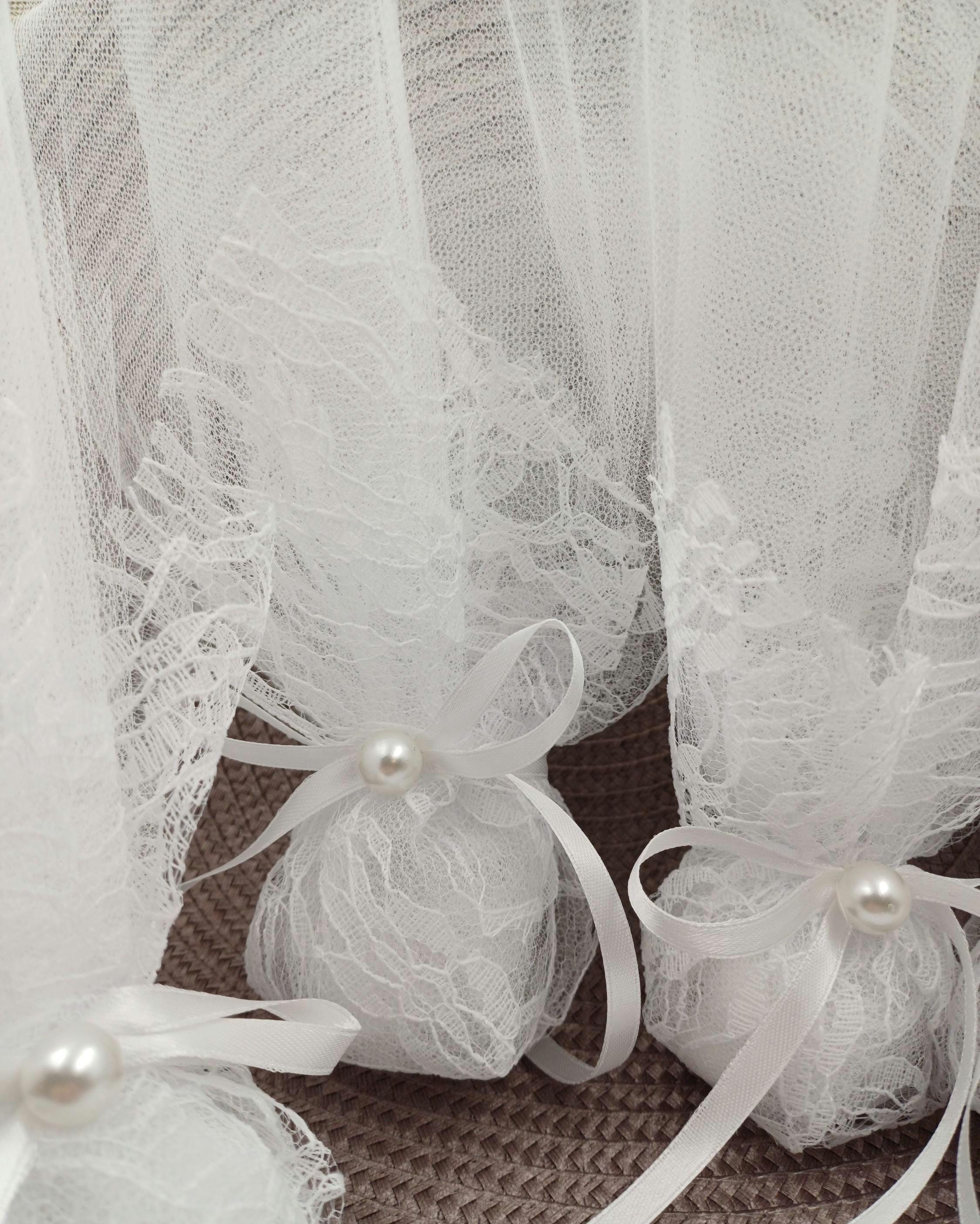 10 pcs, Greek Boboniera, Orthodox wedding, Greek Tulle  Favor, Mpomponiera, Bomboniere, Koufeta, Koyfeta,Greek engagement.