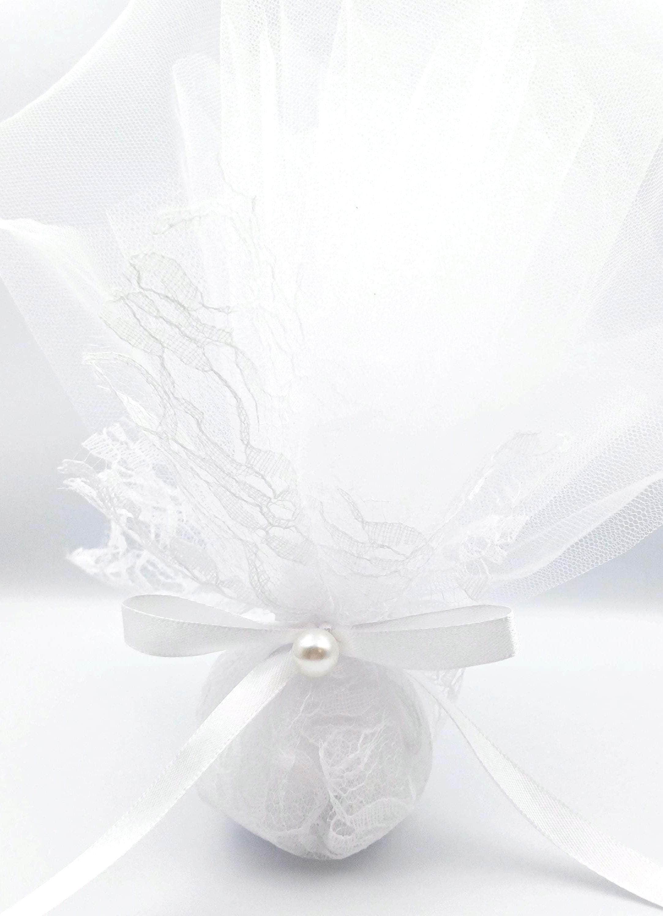 10 pcs, Greek Boboniera, Orthodox wedding, Greek Tulle  Favor, Mpomponiera, Bomboniere, Koufeta, Koyfeta,Greek engagement.