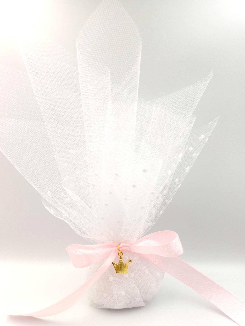 Greek Baptism favors,princess themed traditional tulle bombonieres koufeta ,mi bautizo ,first communion, Italian Bomboniere ,10 pcs.