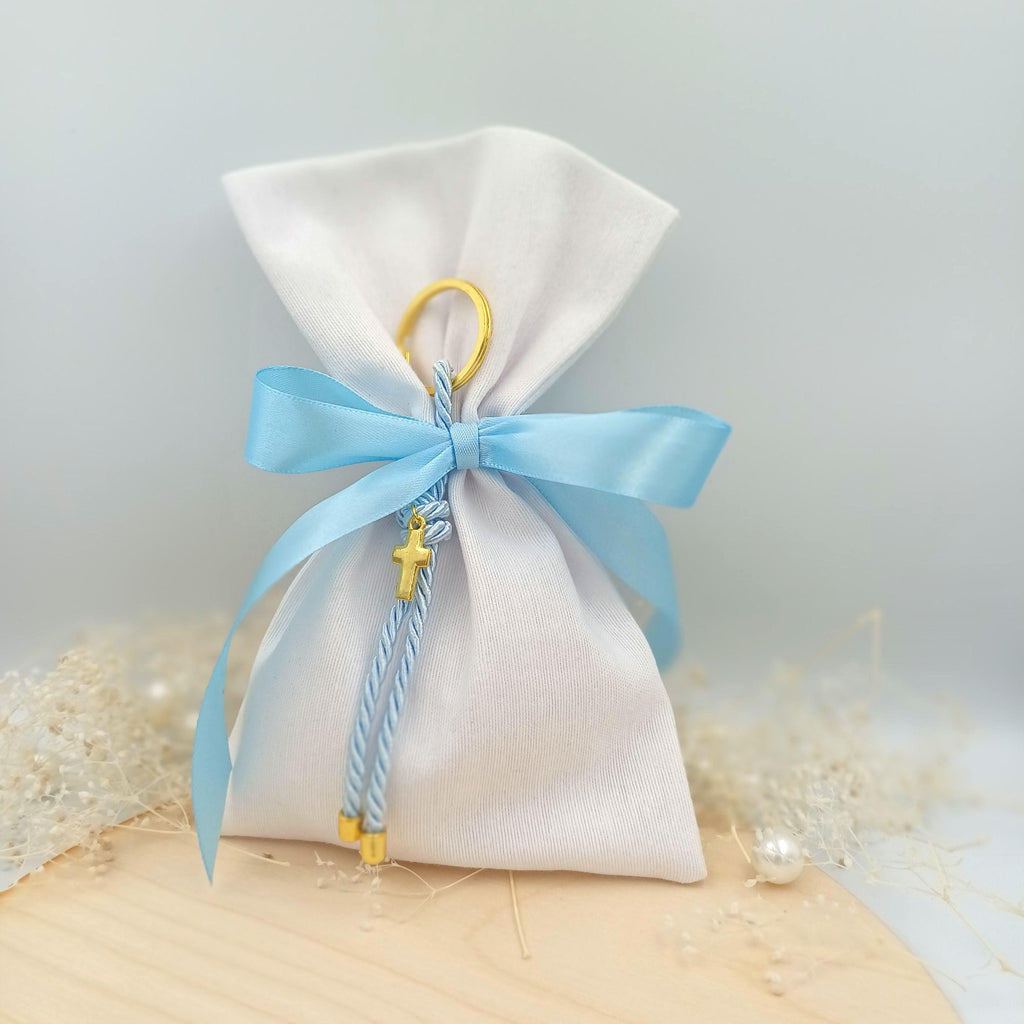10 pcs, Boboniera for Greek Orthodox Baptism, Christening favors keychain, Boubouniera, Mpomponiera, Koufeta, Boy Greek baptism, Koufeta.