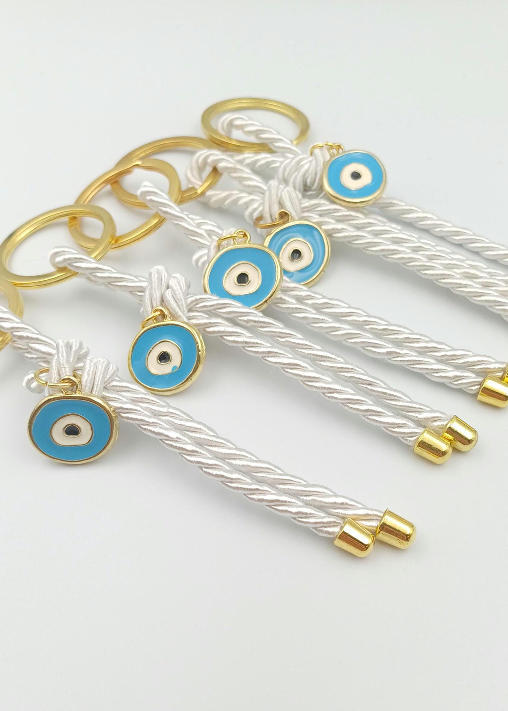 10 pcs, Martirika, Martyrika for boy Βaptism, Greek Orthodox baptism favors,Evil eye Keychain favors, Witness favor  First Communion Favors.