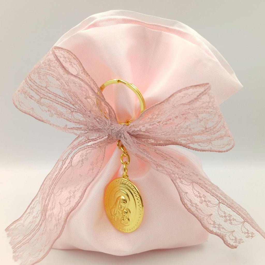 10 pcs, Orthodox icon pink baptism bomboniera, Panagia icon keychain,Girl baptism, Koufeta, baptism favors,Koufeta ,Christening favors