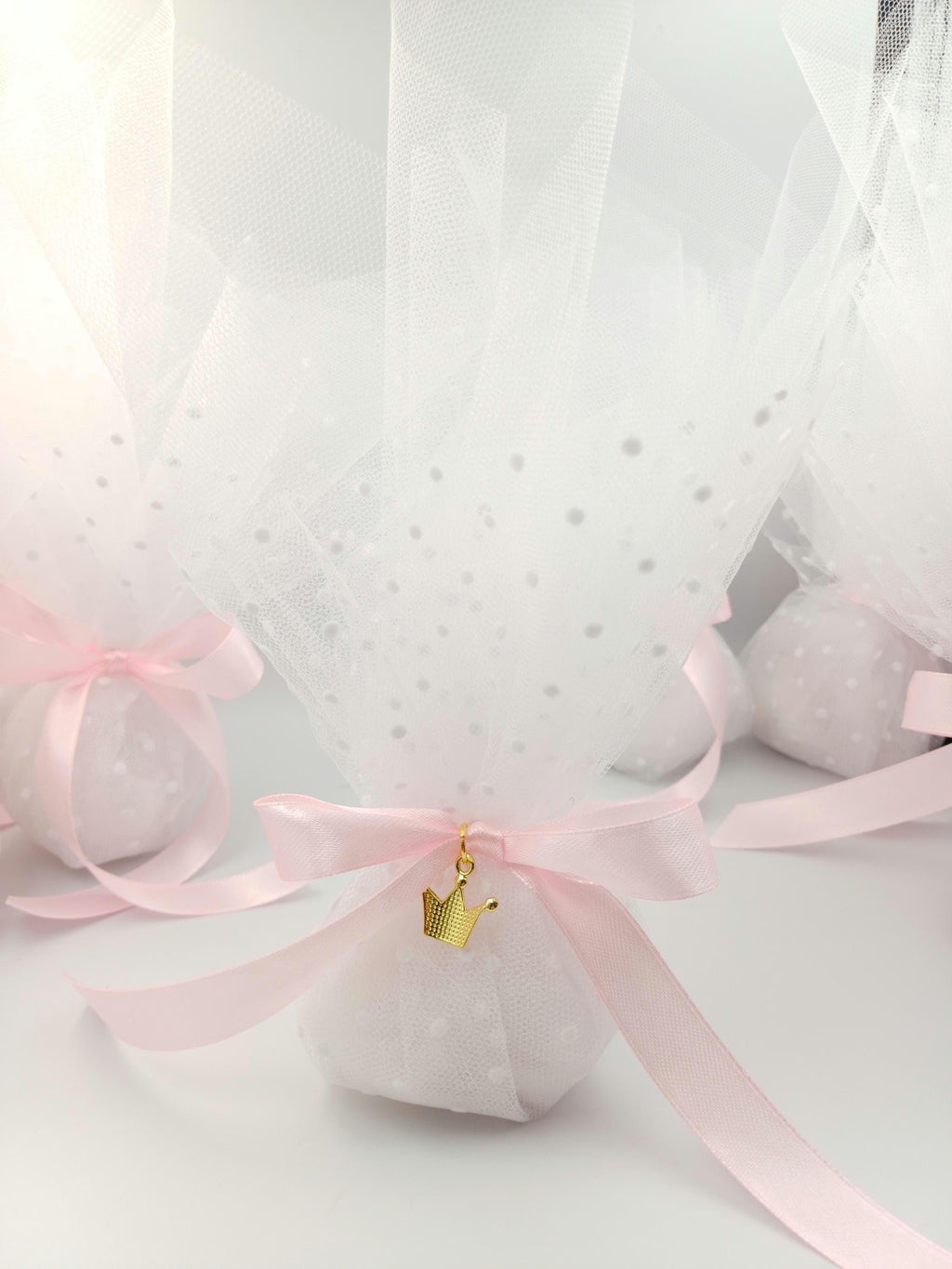 Greek Baptism favors,princess themed traditional tulle bombonieres koufeta ,mi bautizo ,first communion, Italian Bomboniere ,10 pcs.