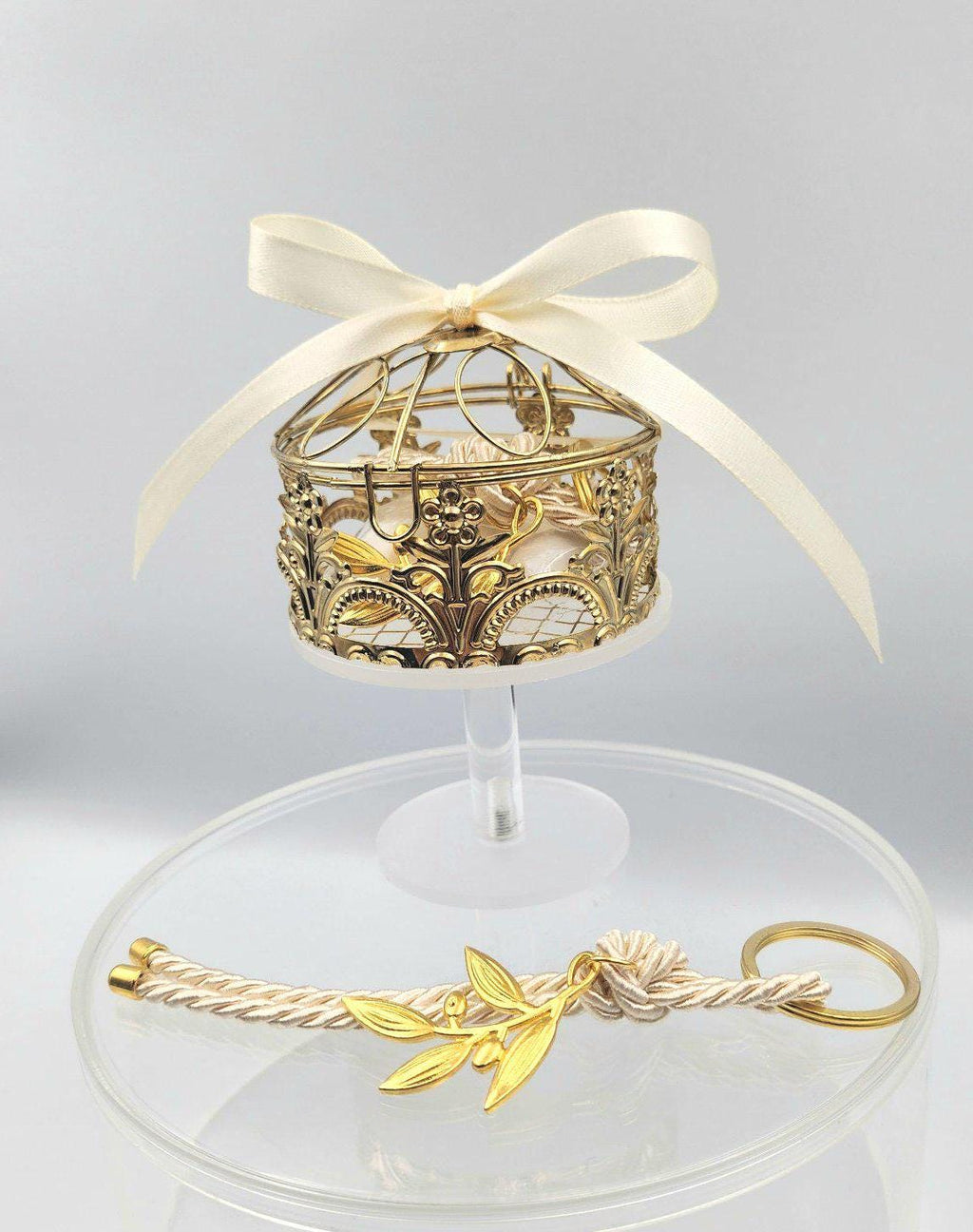 10 pcs Wedding Favors for Guests, Metallic Gold Jewerly Favor Box, Baby Shower Favor, Bridal Shower Favor,Greek bobonieres.