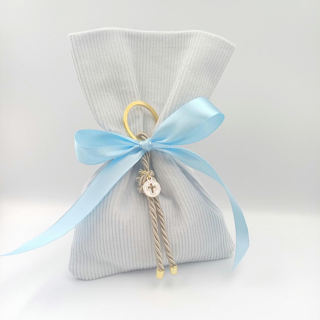 10 pcs, Greek baptism boubounieres, Christening Baptism Favors -Cross Martyrika Keychain Gifts for guests  -Baptism Favors bags-koufeta