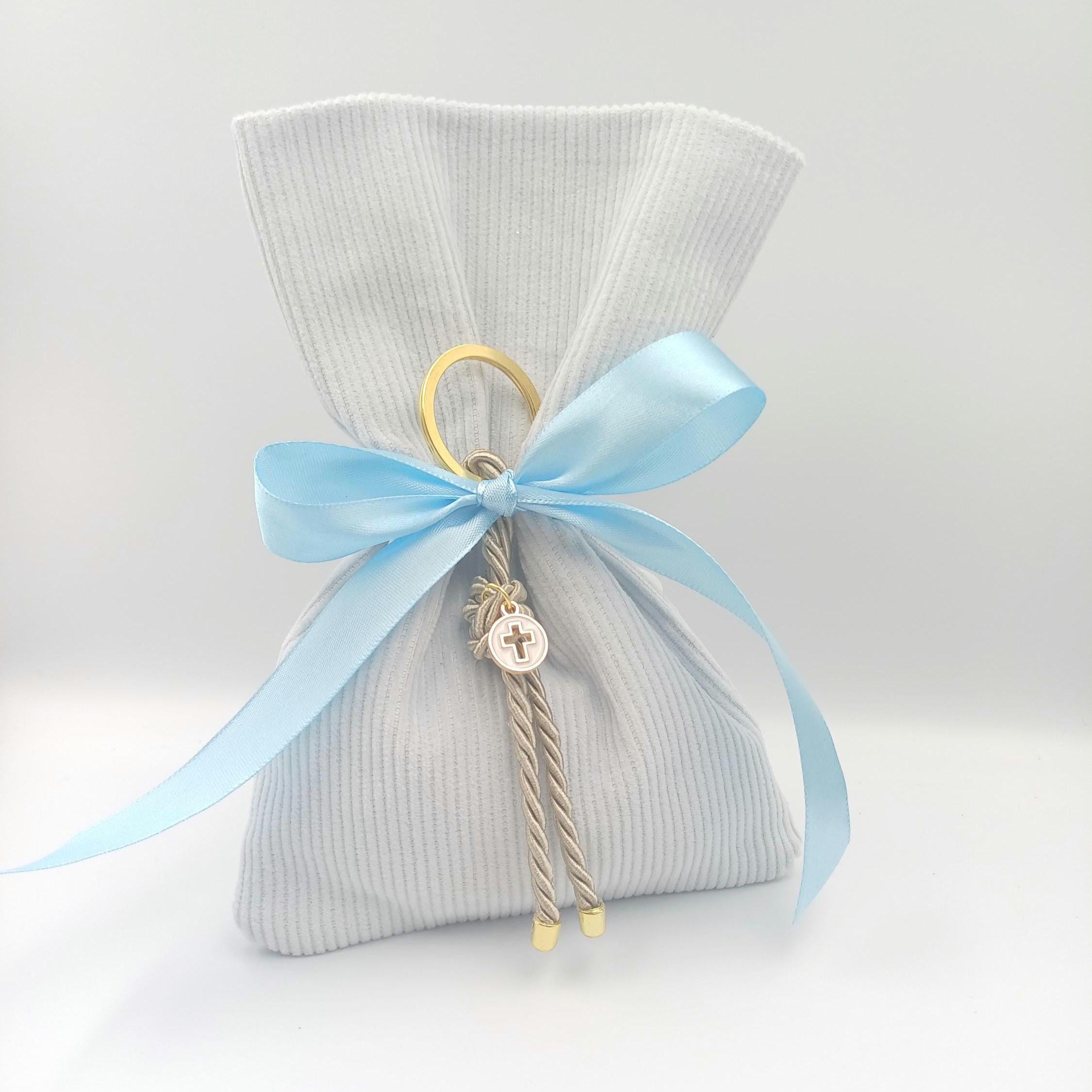 10 pcs, Greek baptism boubounieres, Christening Baptism Favors -Cross Martyrika Keychain Gifts for guests  -Baptism Favors bags-koufeta