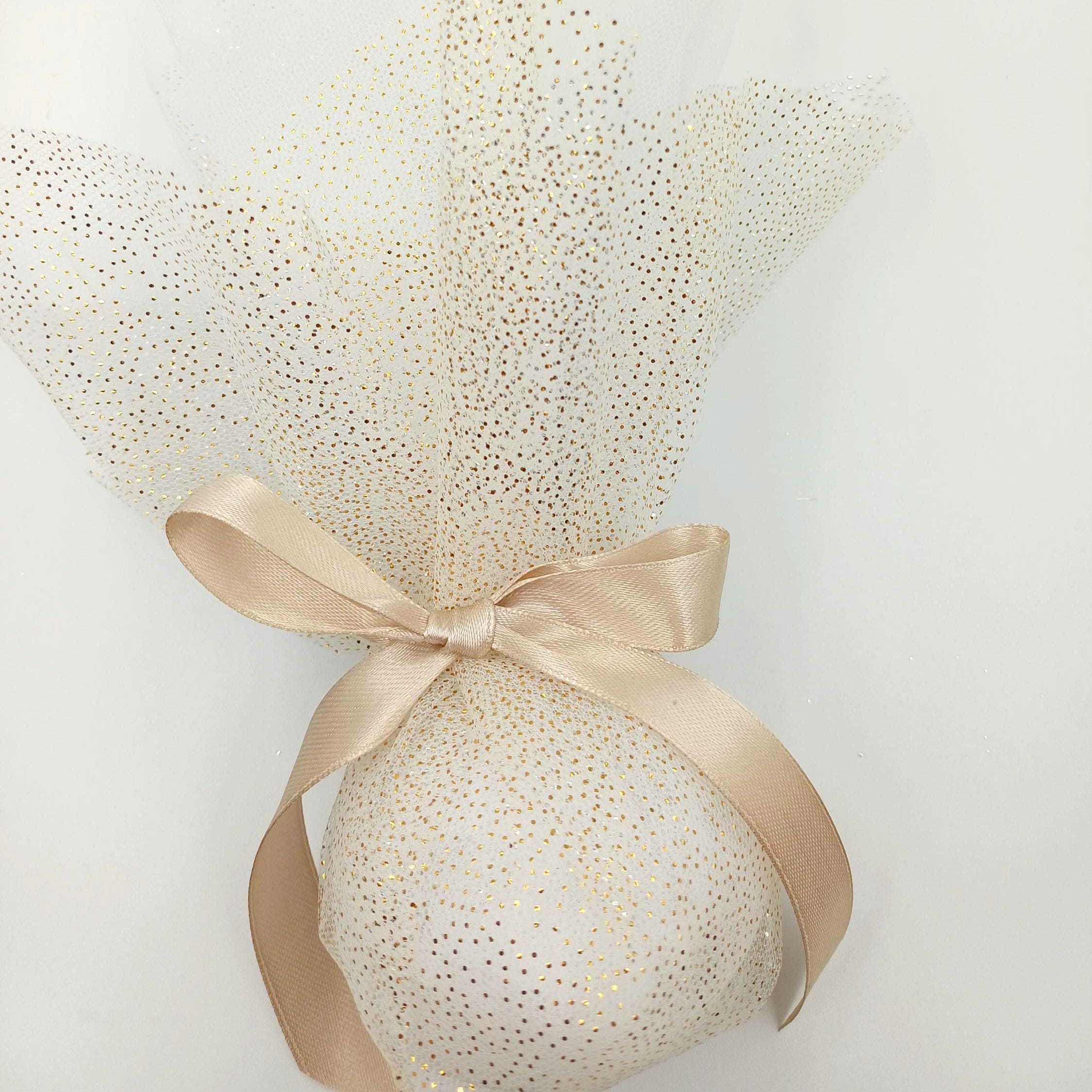 25 pcs, Greek Bomboniera,  ,Wedding Favor, Gift for guests Mpomponiera, Bomboniere, Koufeta, Koyfeta,Orthodox wedding Sparkle luxury favor.