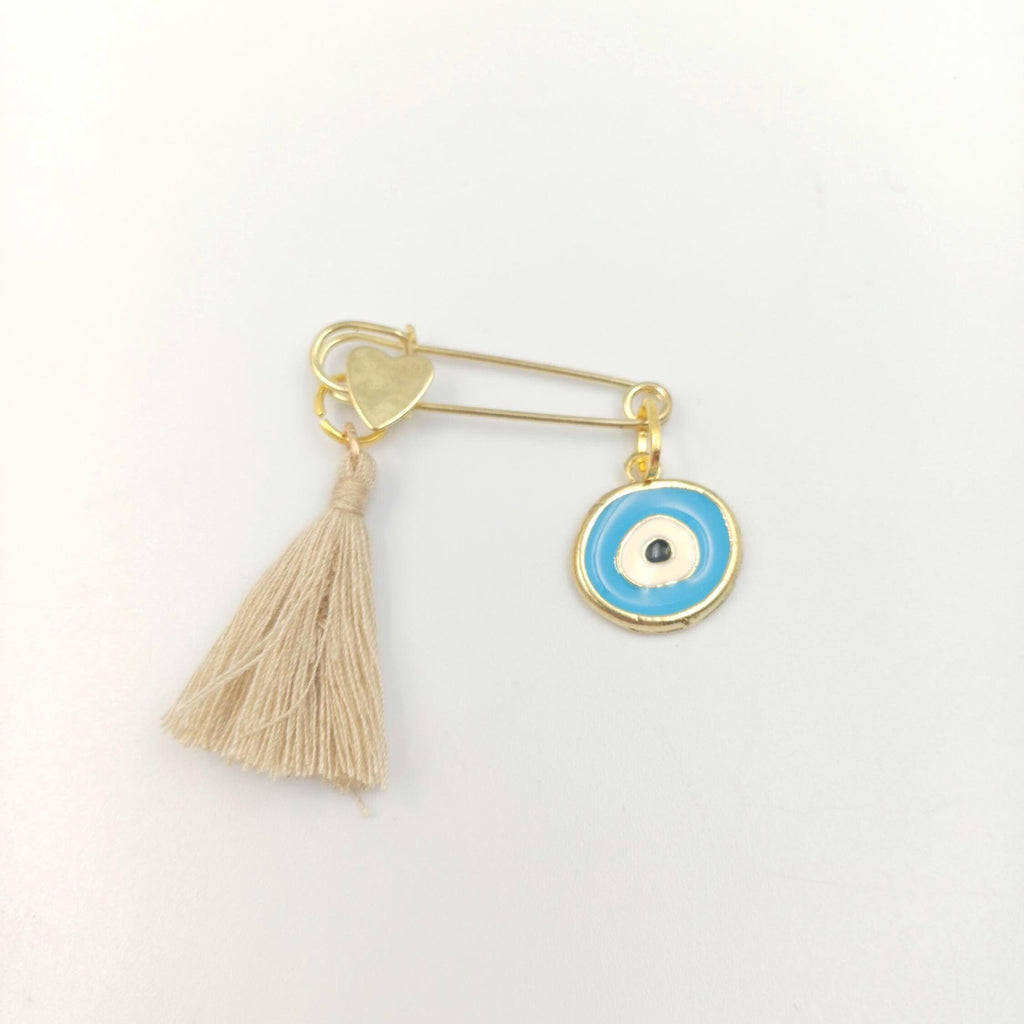 10 pcs, Greek Baptism  evil eye Martyrika safe pins, Boy baptism, Witness favors pins, Baby shower , First Communion favors, Greek mati.