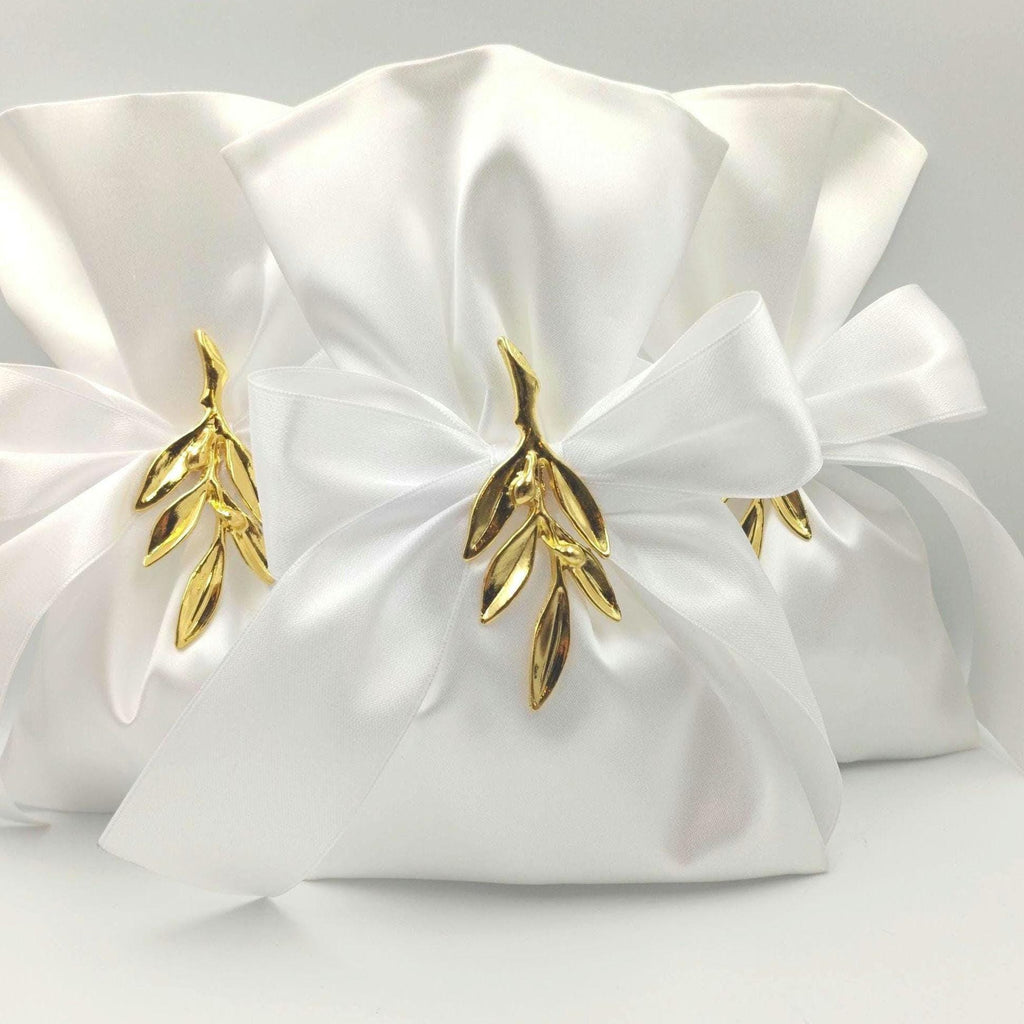 10 pcs,  Greek wedding  bombonieres ,Luxury Wedding Favor, Olive branch favors, Orthodox wedding, Koufeta, Bomboniere,Olive favor bags.