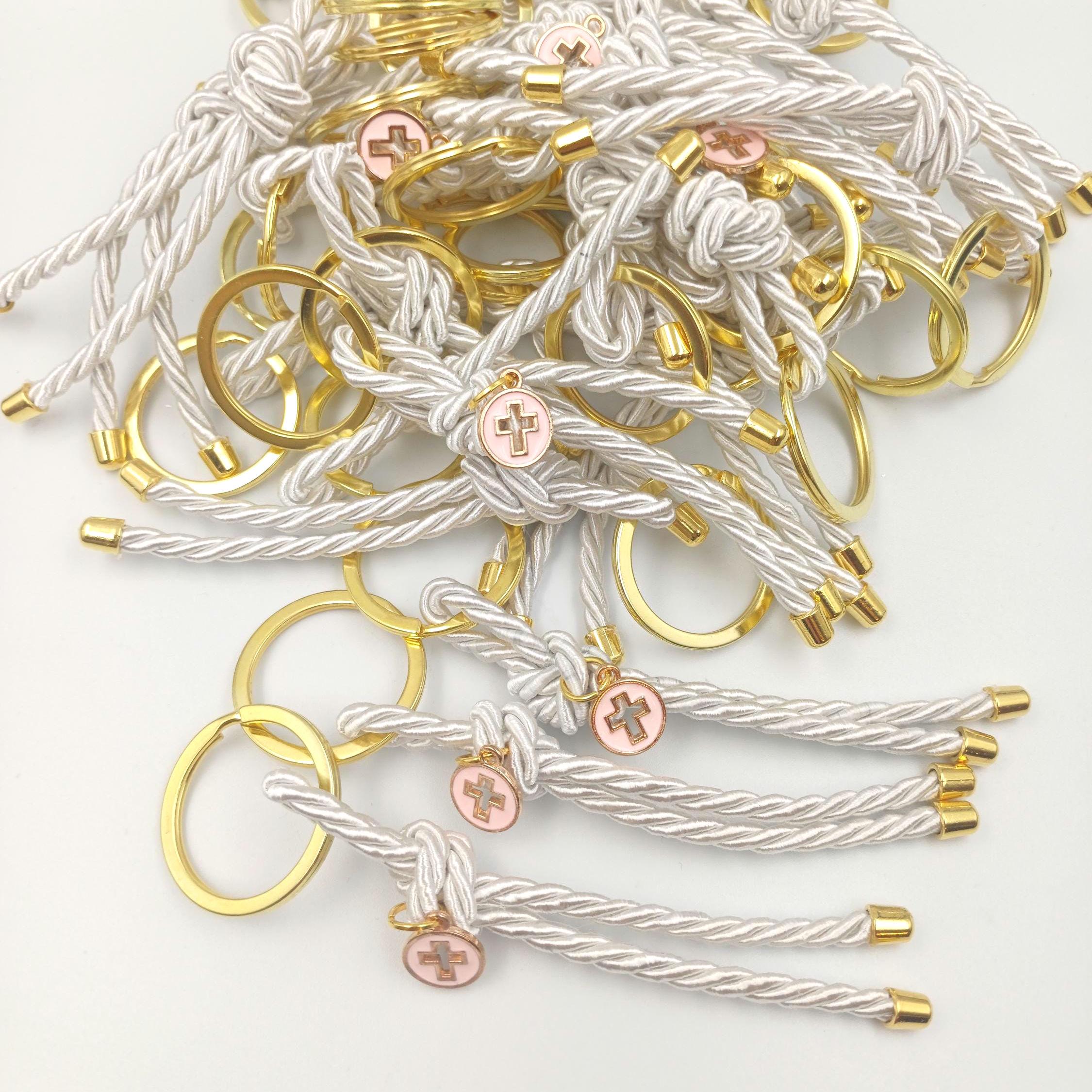 Baptism favors pink cross keychain Martyrika , Communion favors ,Greek Orthodox Witness favor first communion mi bautizo gifts,10 pcs.
