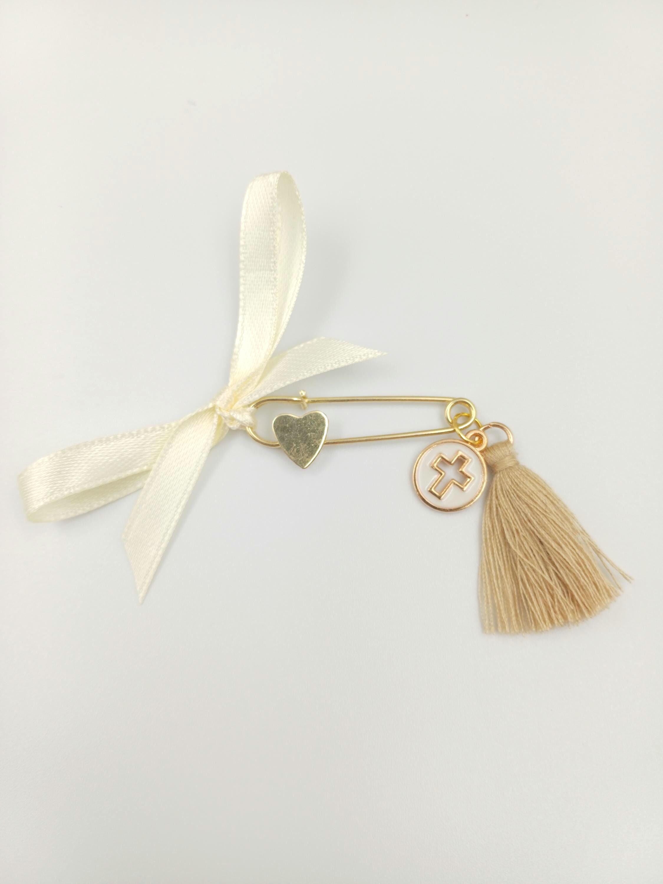 10 pcs, Martyrika safety pin,Baptism religious favors, Witness pins,Greek Orthodox baptism pins,Martirika,Boy or girl christening guest gift