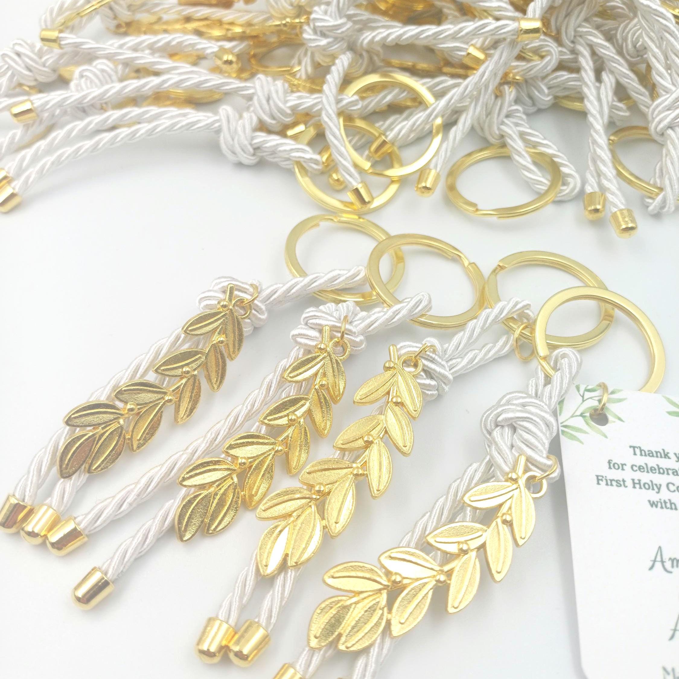 10 pcs, Personalized Olive branch Key chain wedding favors, Bridal Shower party, Greek baptism witness gifts, baptism favor, Gift for guests
