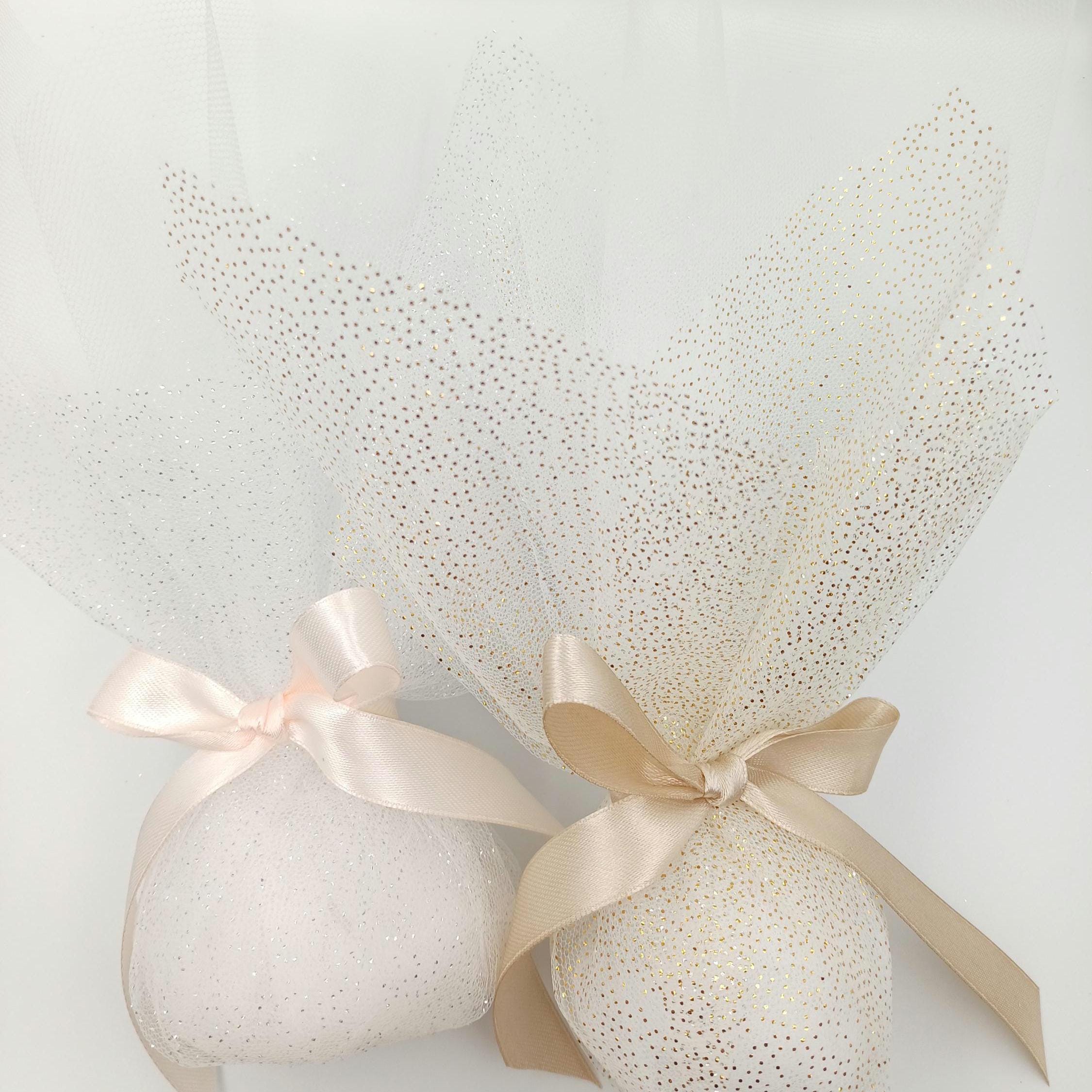 25 pcs, Greek Bomboniera,  ,Wedding Favor, Gift for guests Mpomponiera, Bomboniere, Koufeta, Koyfeta,Orthodox wedding Sparkle luxury favor.