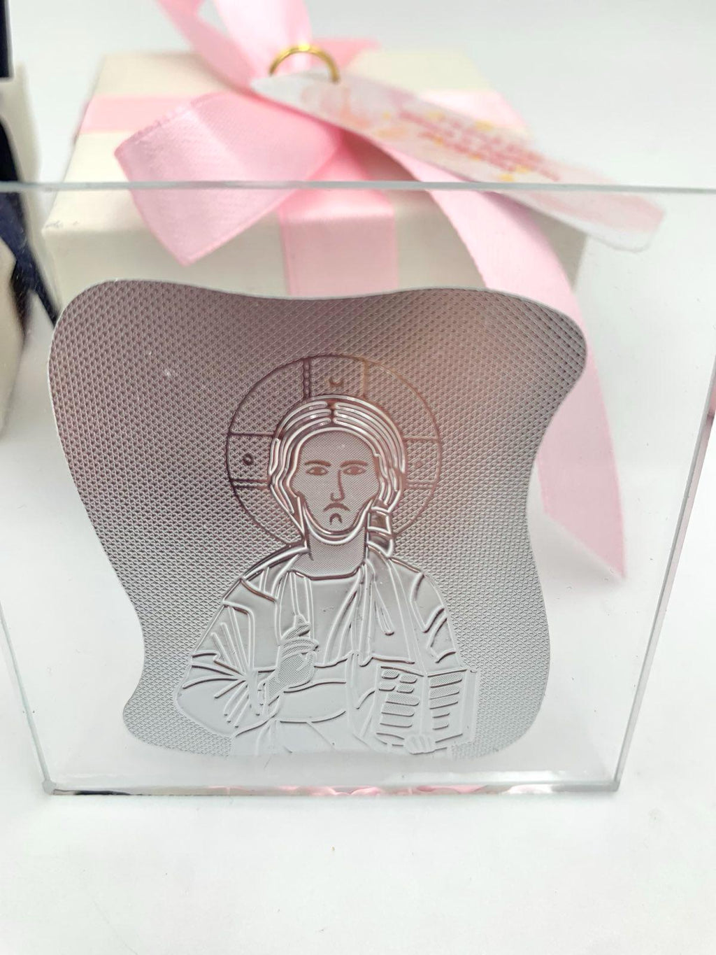 Greek icon favors Orthodox baptism  boboniera souvenir for guests koufeta box,Panagia and Christos icon favors Available as a pair. 10pcs