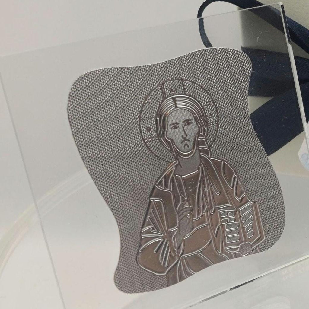 Greek icon favors Orthodox baptism  boboniera souvenir for guests koufeta box,Panagia and Christos icon favors Available as a pair. 10pcs