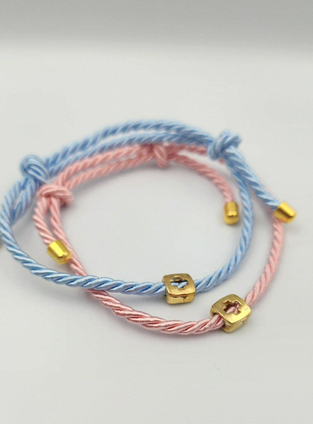 Baptism Bracelet with Cross,  Christening Gift, Gold Cross Favors, Handmade Witness Religious Jewelry, 10 pcs